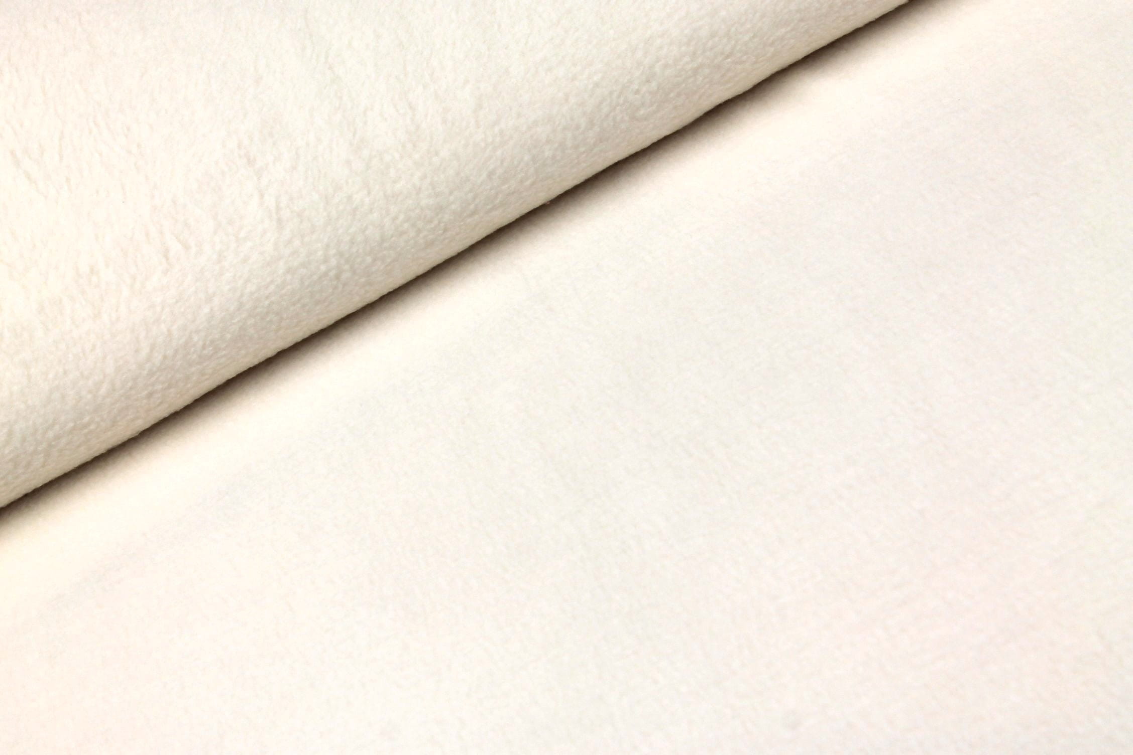 0,36m Reststück  Polar-Fleece uni creme 