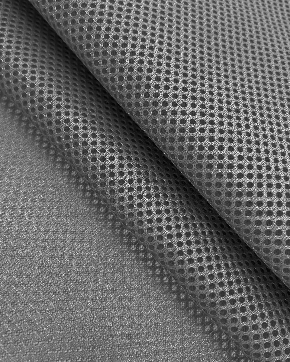 3D Mesh Netzstoff - grau (134)