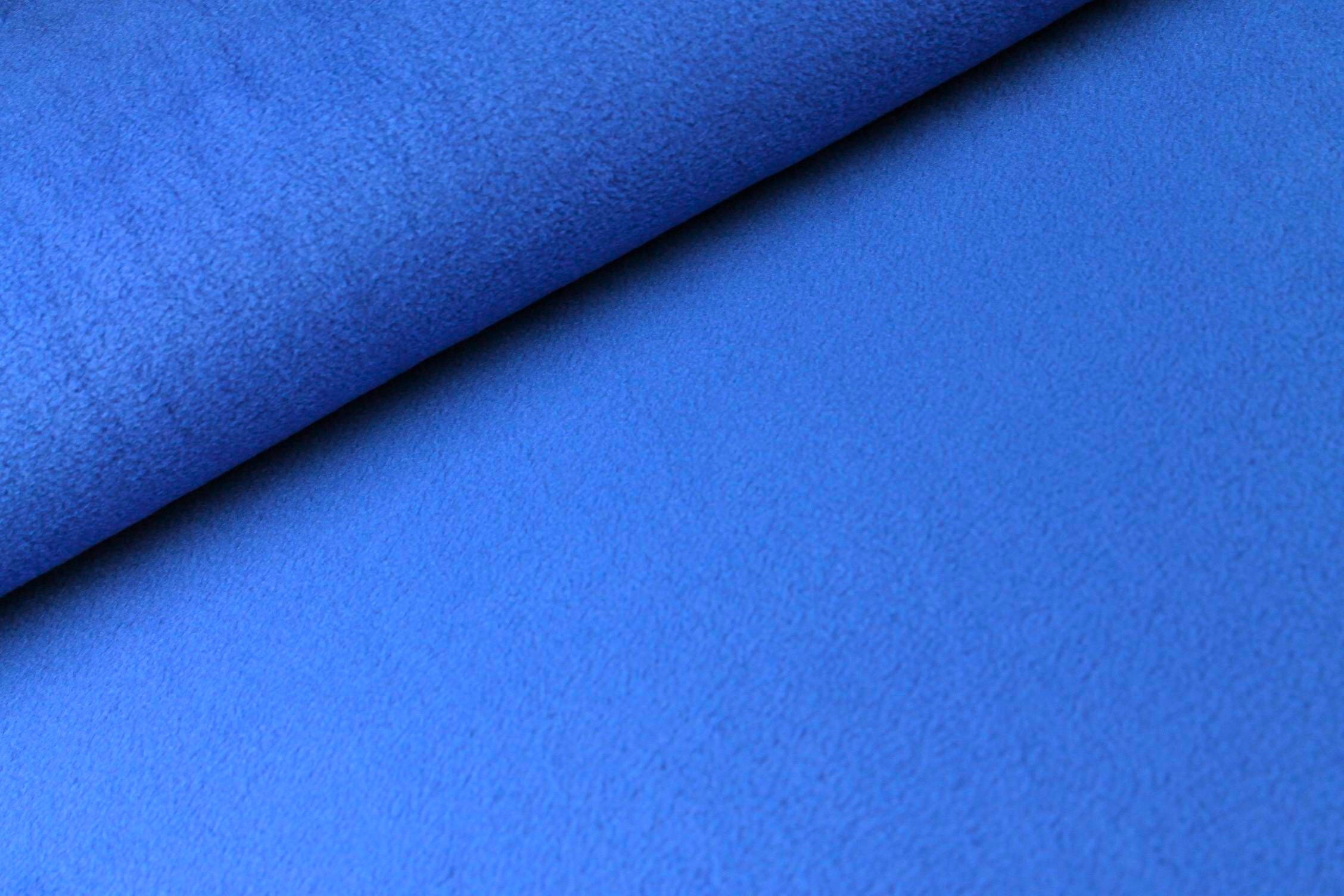 0,50m Reststück   Polar-Fleece uni kobalt 