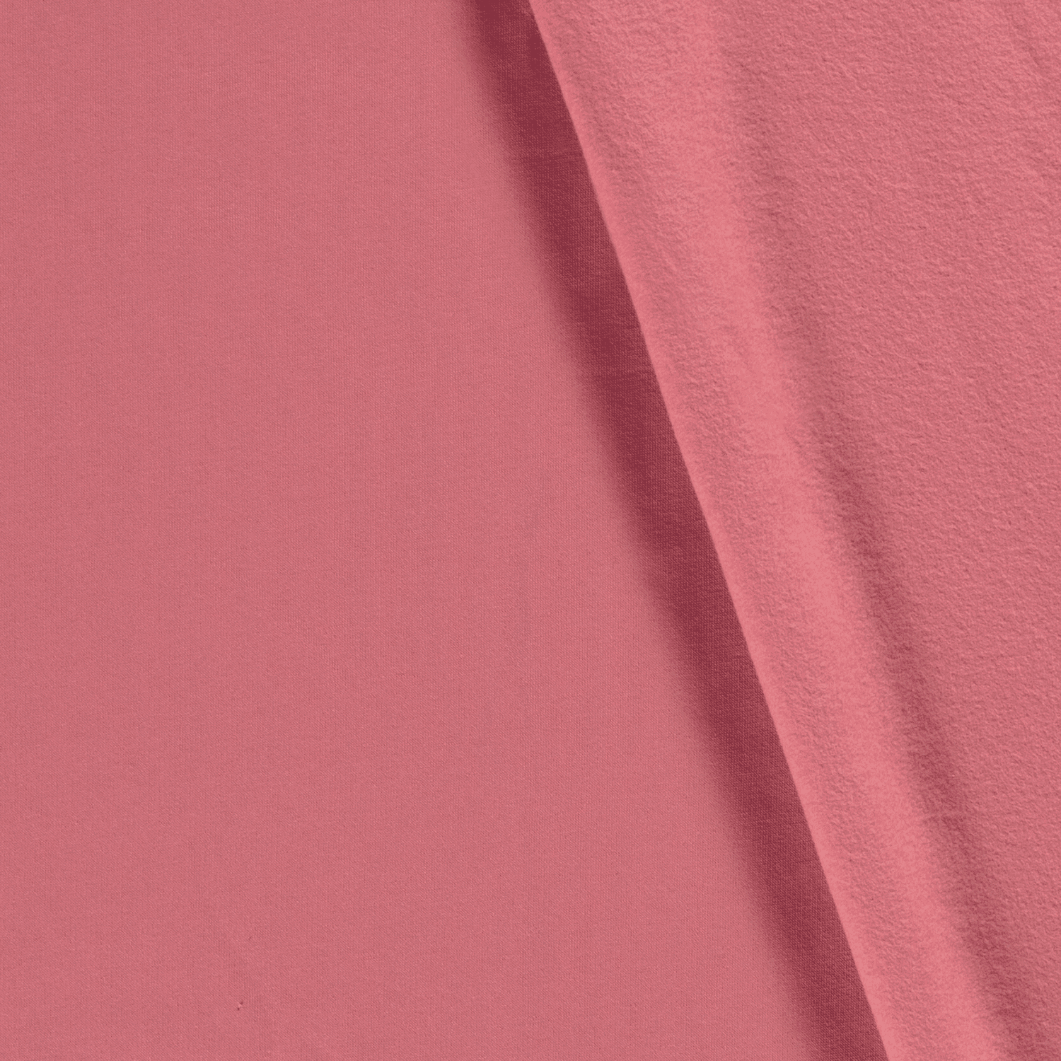 0,84m Reststück   Sweatstoff Knut uni coral (N214)