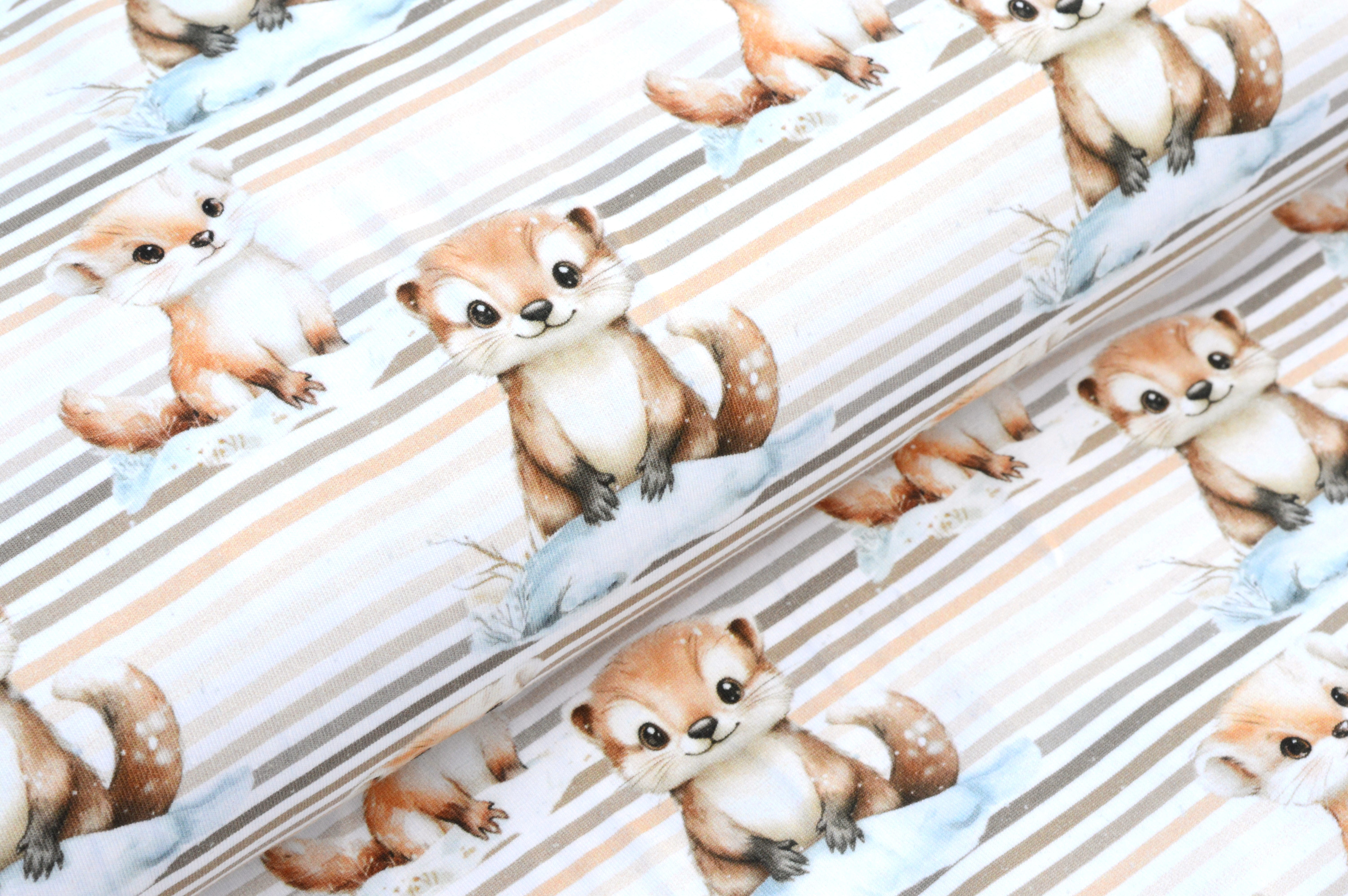 Digitaljersey Eigenproduktion "Lia & Olli" die kleinen Otterfreunde - weiß