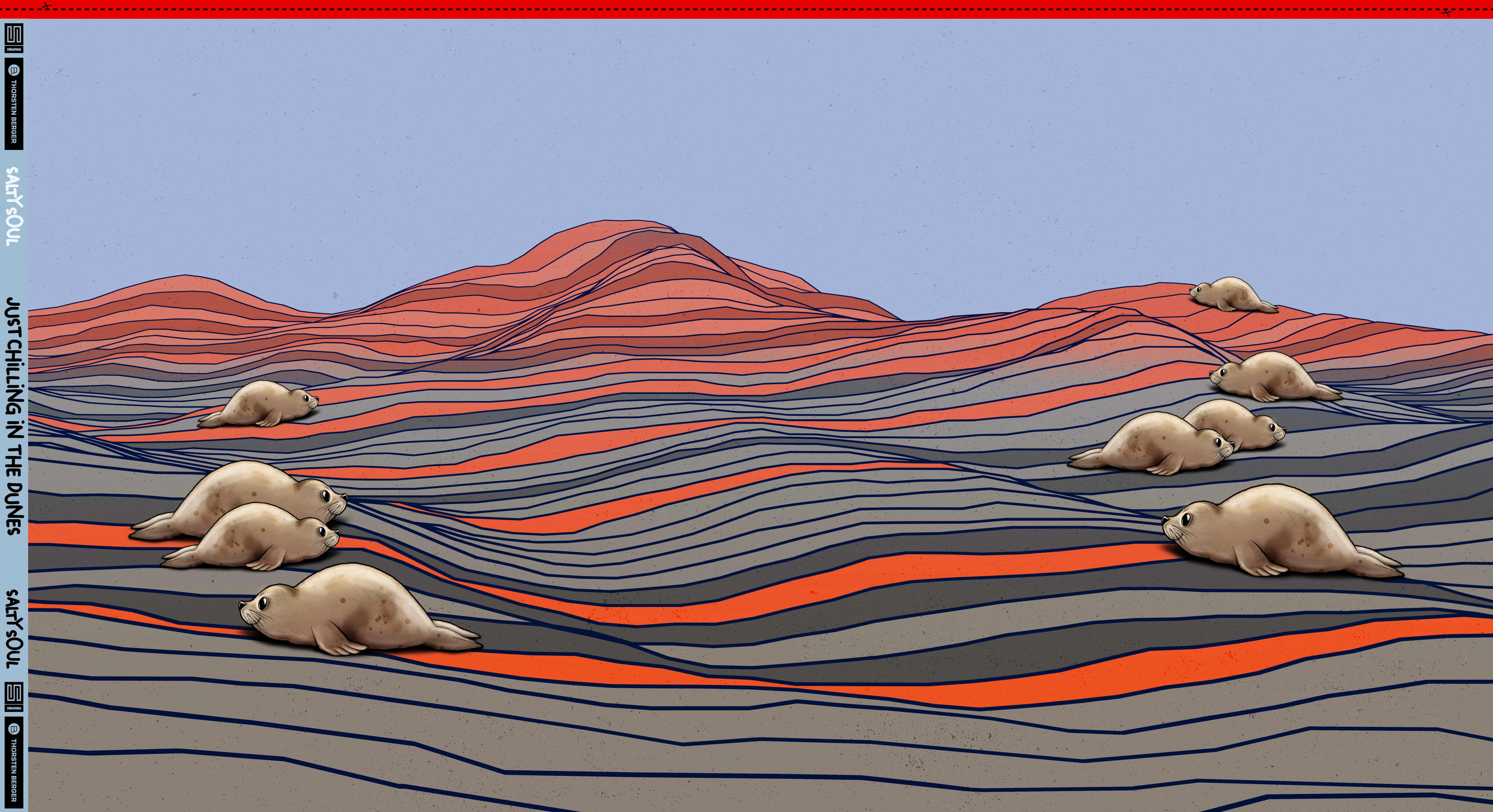 Baumwolljersey Panel "In the Dunes" by Thorsten Berger
