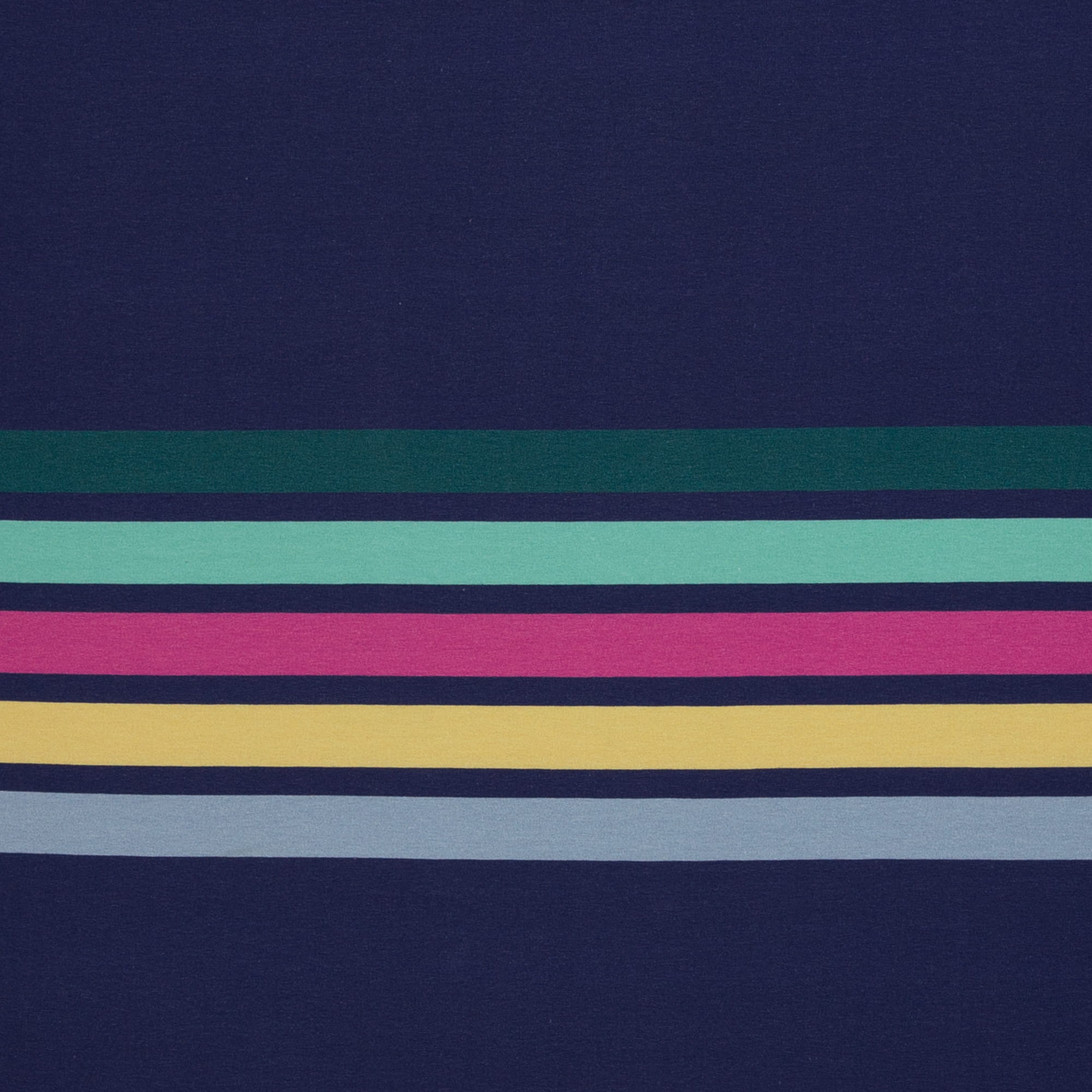 French Terry Panel "Simple Stripes" by Lillesol & Pelle - dunkelblau