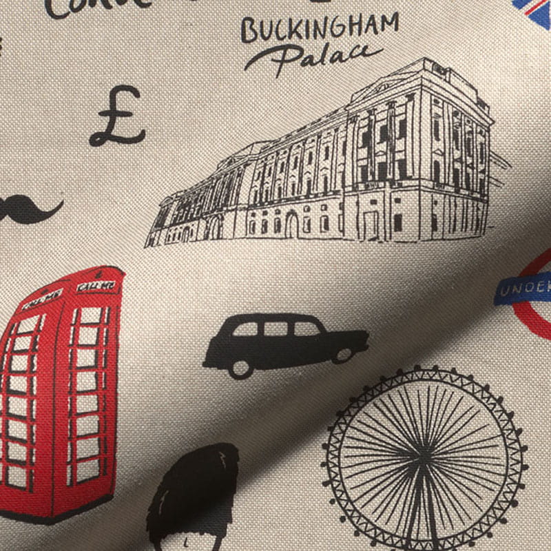 Halb-Panama Leinenoptik "London City"