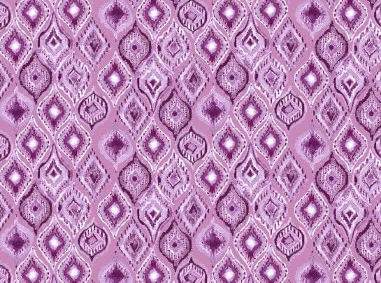 Viskose  Digital mit Ethno-Rautenmuster - altrosa/violett