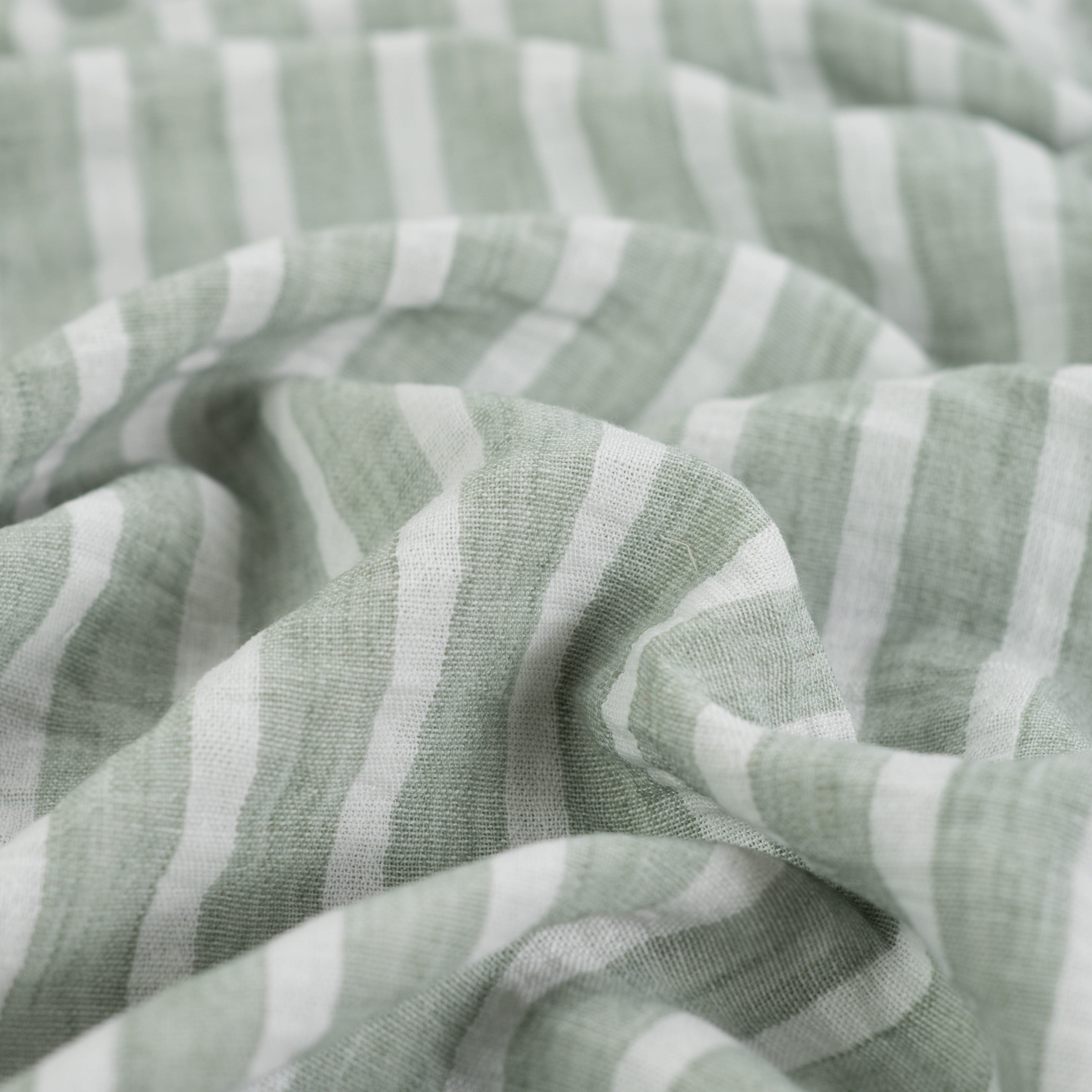 Leinenlook Yarn Dyed "Striped" - khaki (Q270)