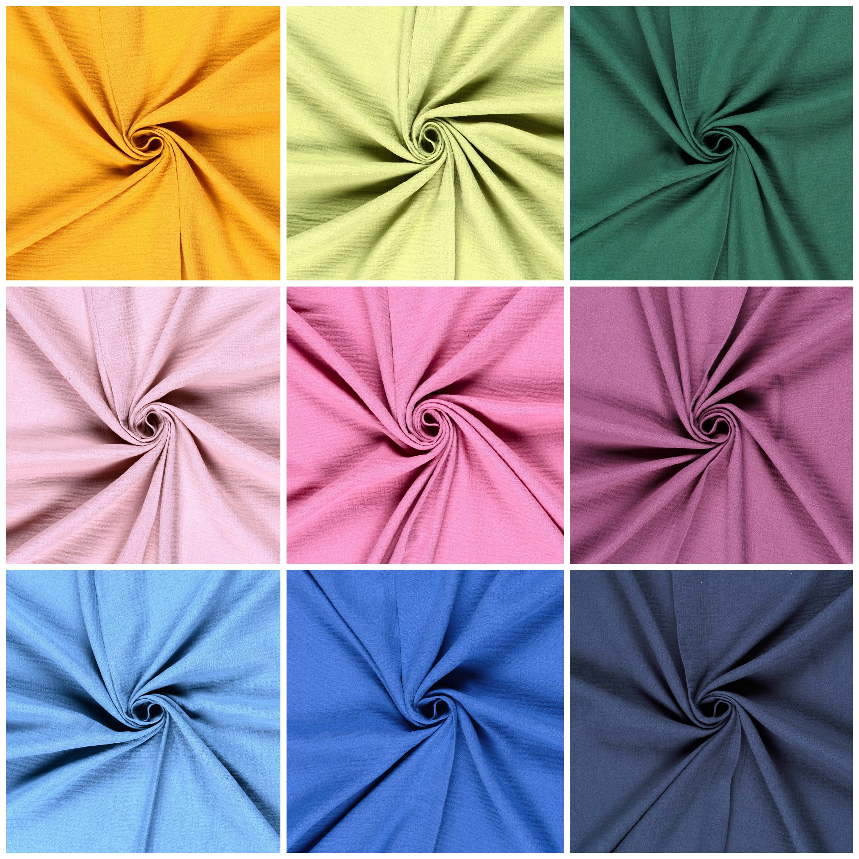 Baumwoll-Musselin (Double Gauze) uni Baumwoll-Musselin (Double Gauze) uni