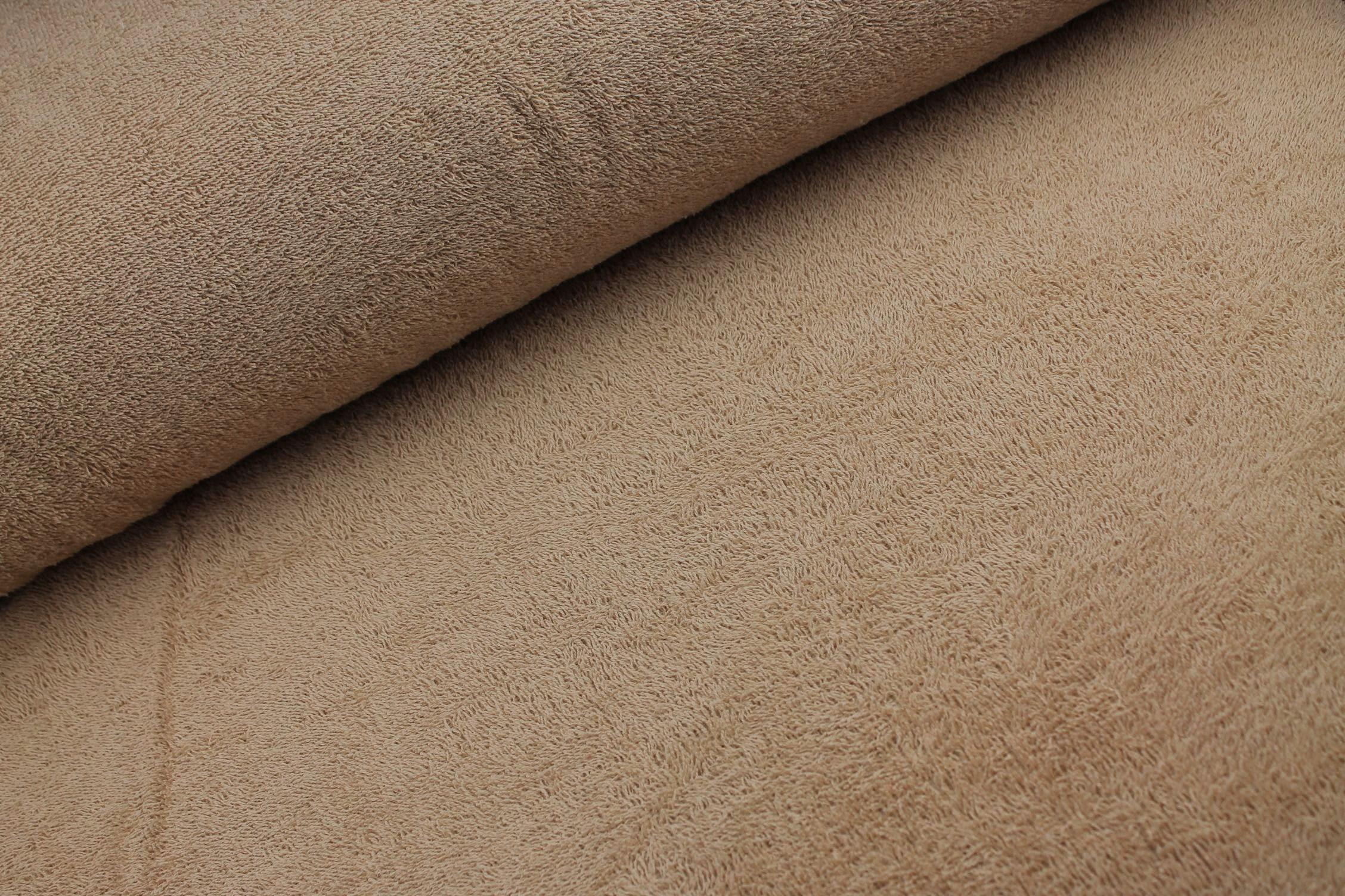 Frotteestoff uni taupe