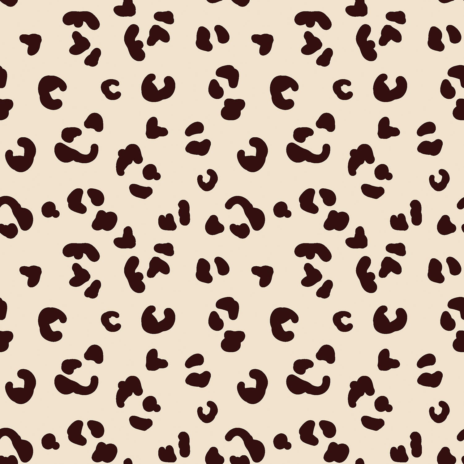 Feincord mit Leopardenmuster - beige (N052) 