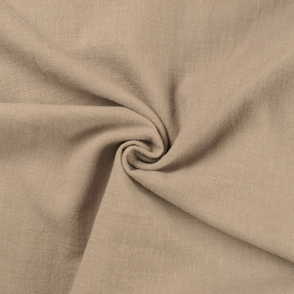 Stone washed Leinen uni sand (Q052)