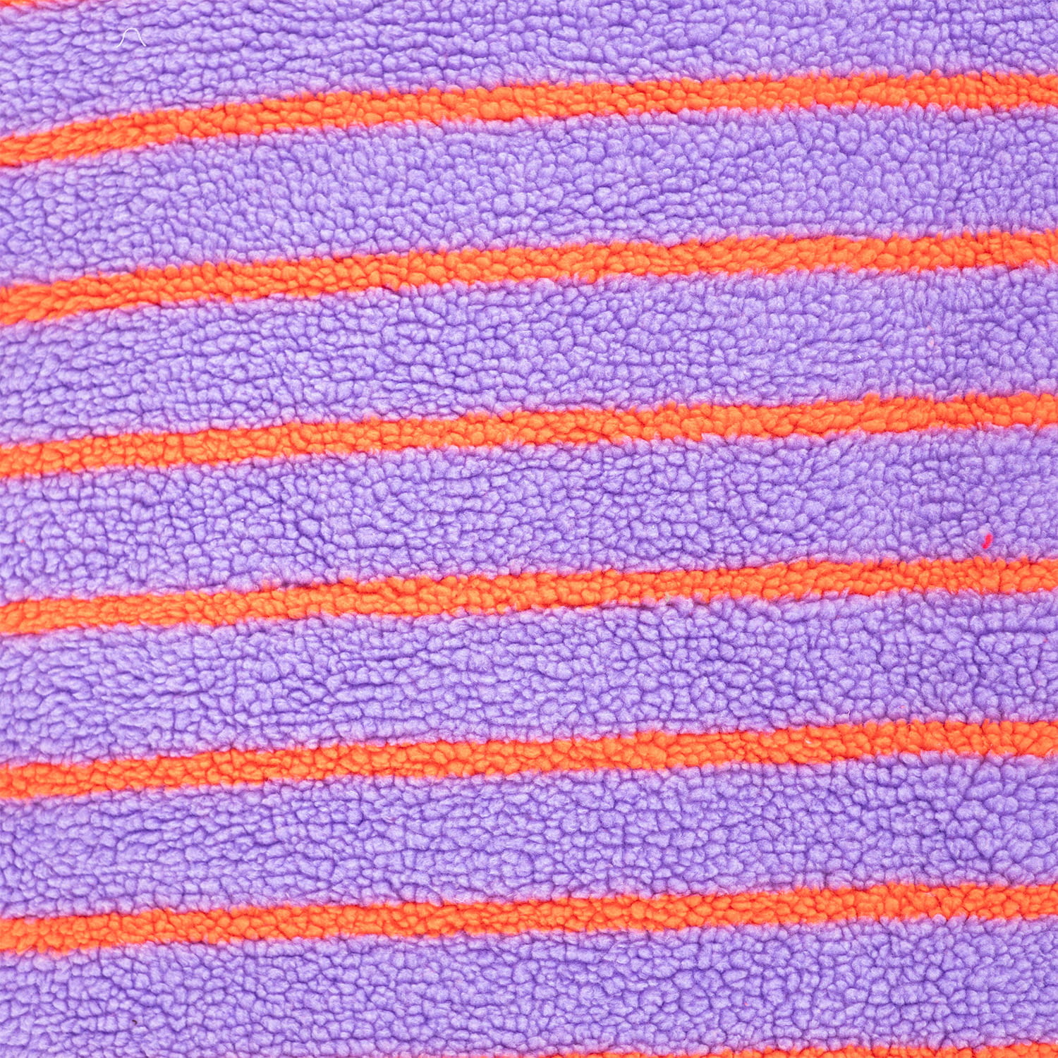 Teddystoff Jacquard „Streifen” - flieder/orange