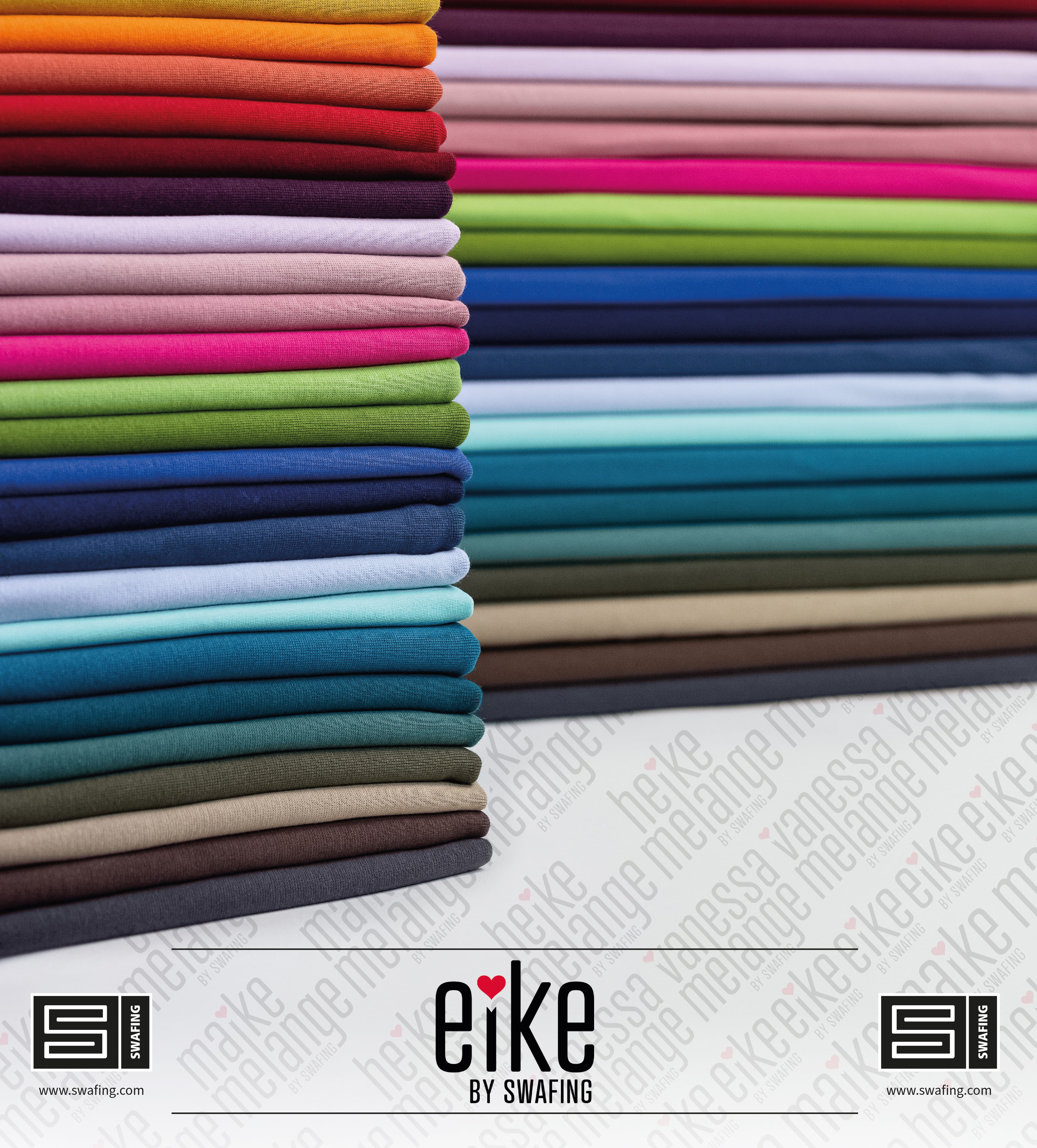 Sommersweat French Terry angeraut Eike Swafing uni 