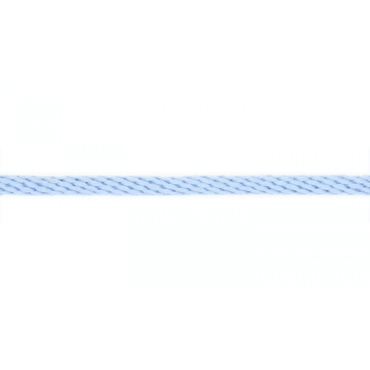 Kordel Baumwolle rund 6mm uni baby blue (500)              
