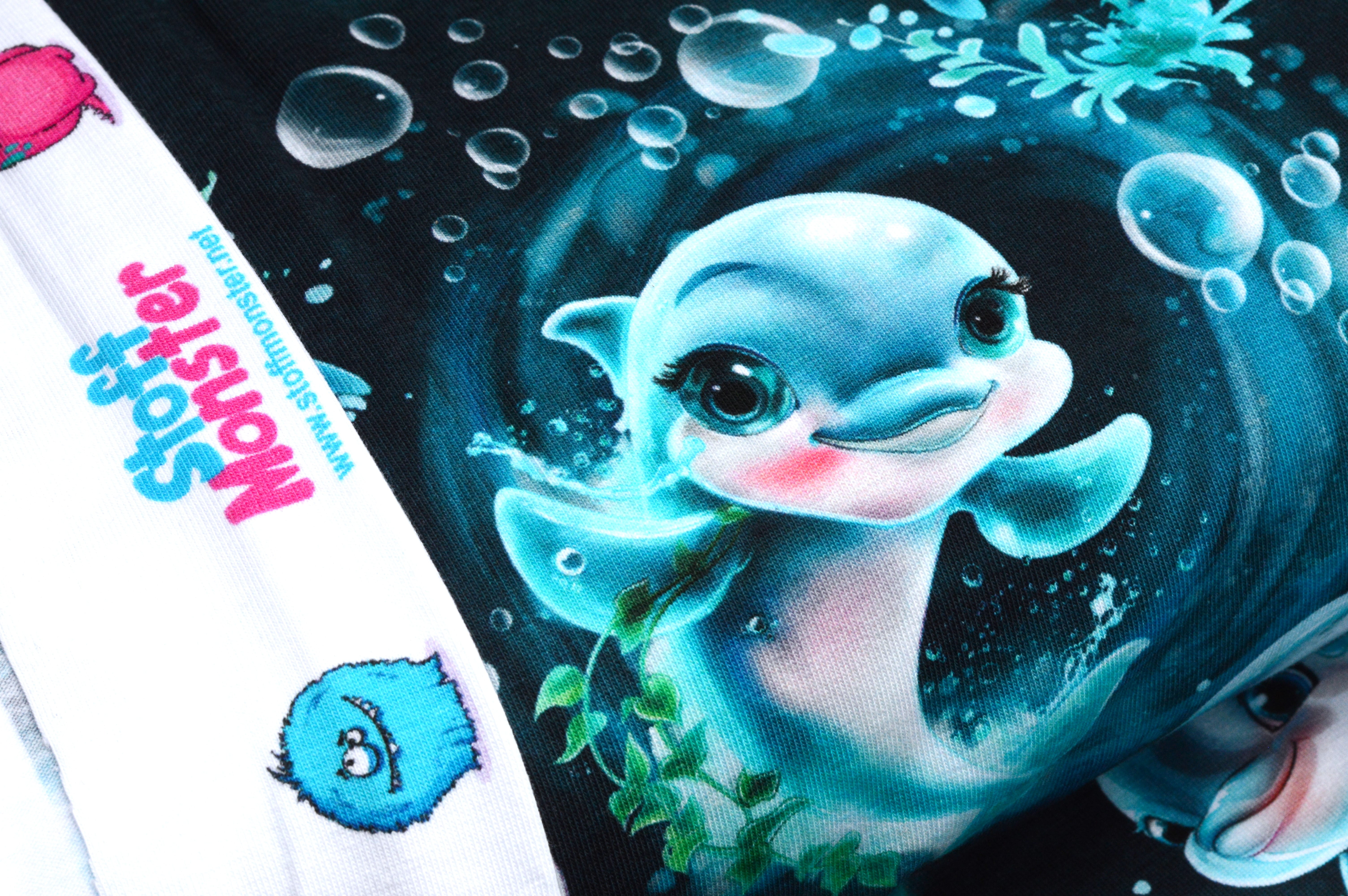 Digitaljersey Eigenproduktion "Delfin Wilma" im Korallenriff - navy