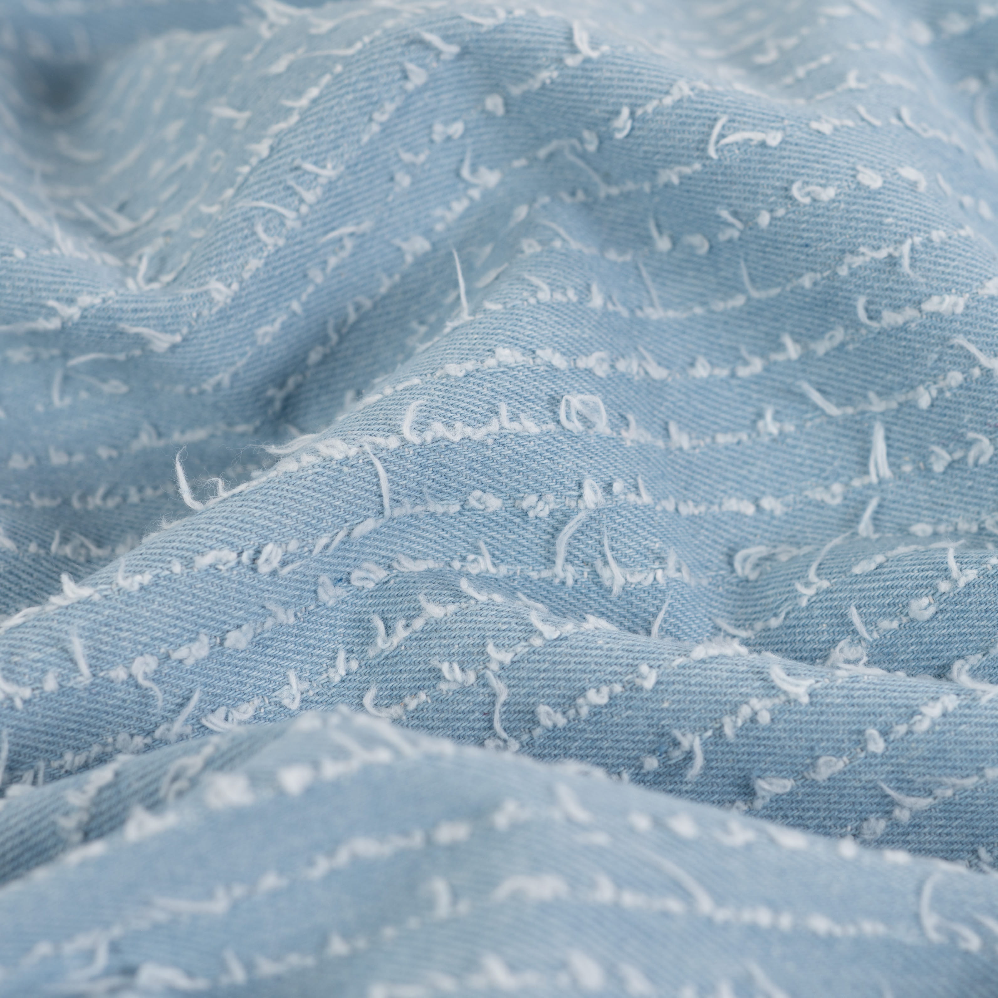 Jeansstoff Yarn Dyed "Fancy" mit Streifen - light denim (Q920)