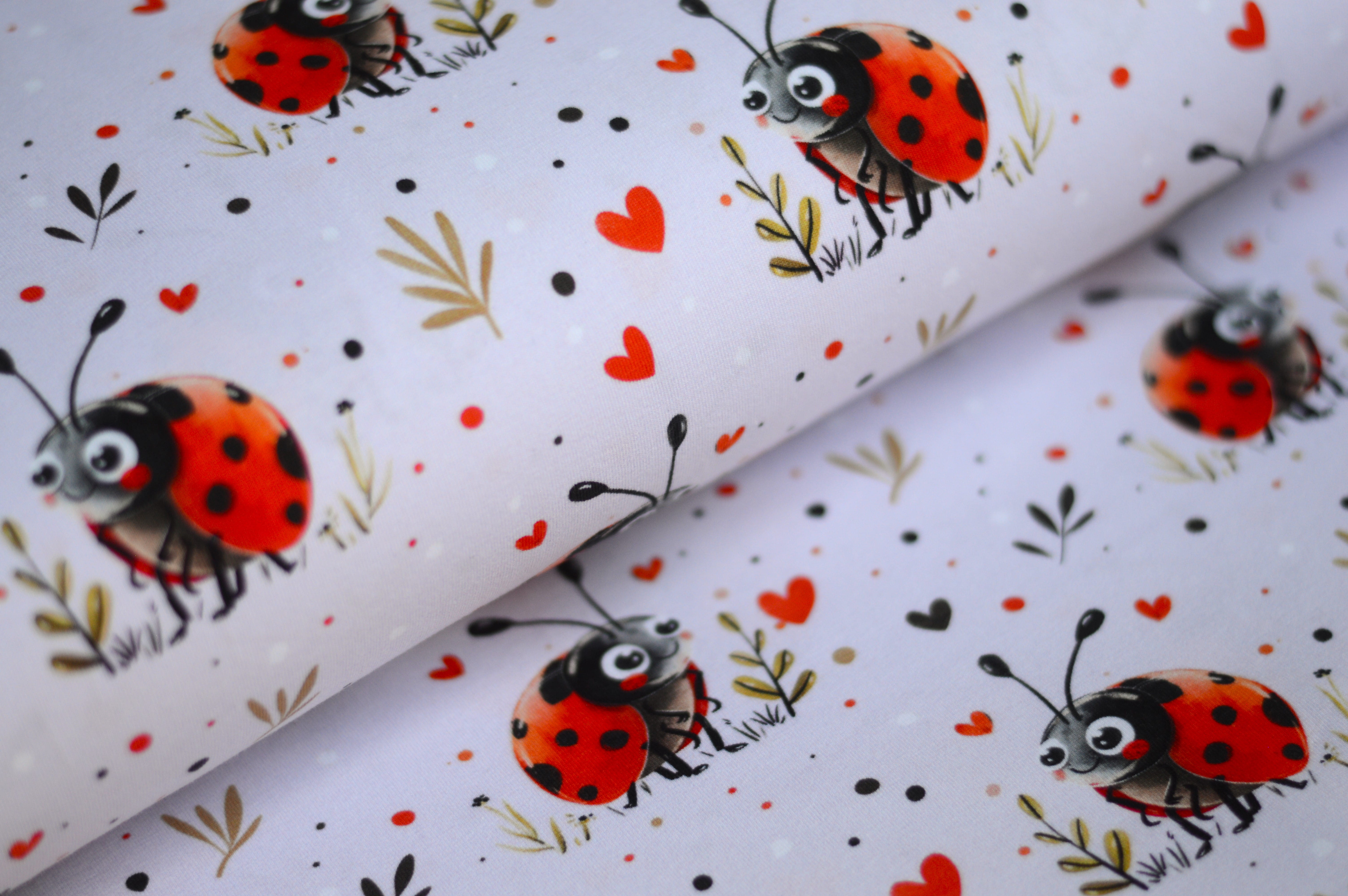 Digitaljersey Eigenproduktion "Lucky - the lovely Ladybug" - silbergrau