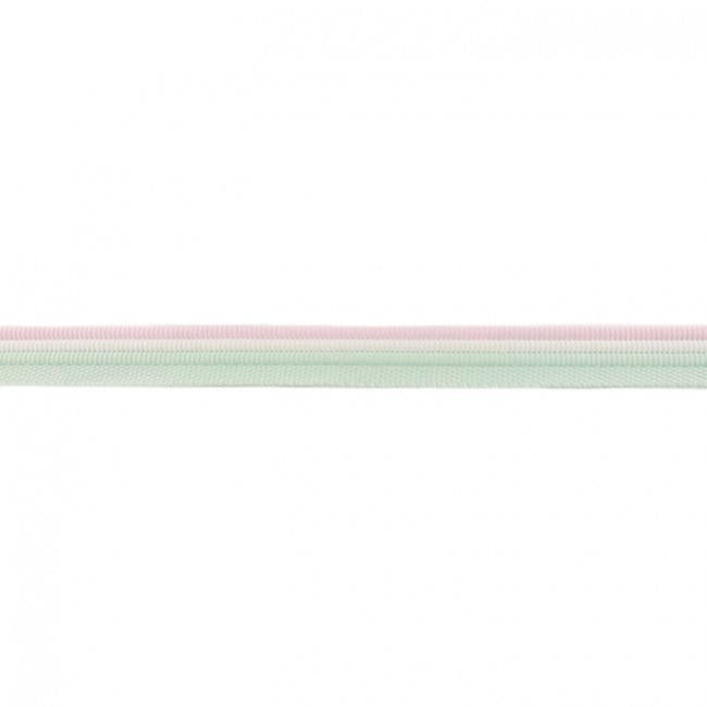 Paspelband "Trio" mit 3 Farben - mint/weiß/hellrosa