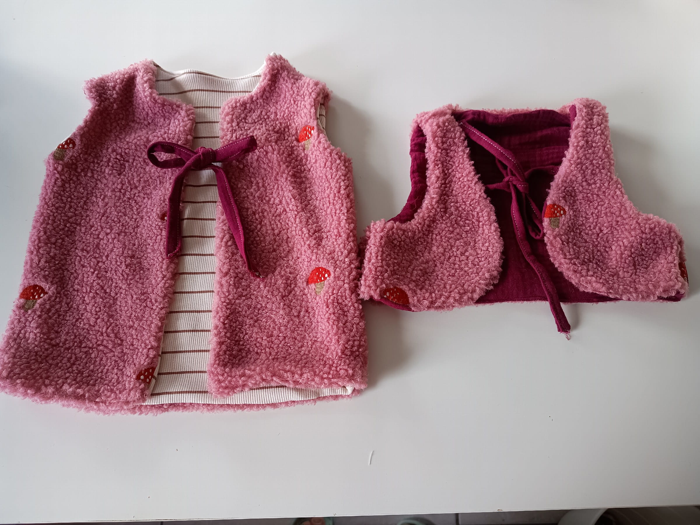 Kuschelwesten für kleine Mädchen Gr. 86