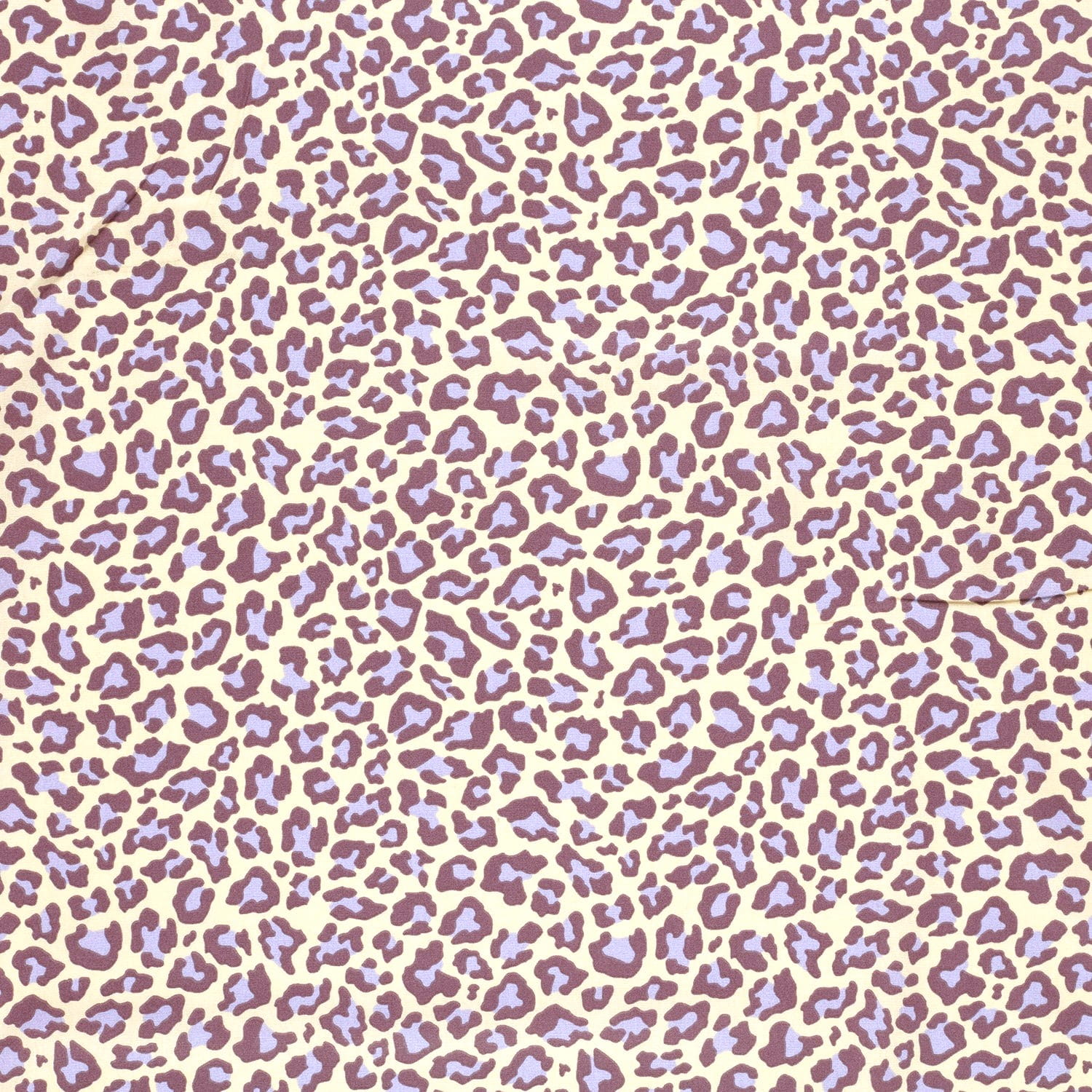 Baumwollstoff Popeline mit Leopardenmuster - soft yellow (N052) 