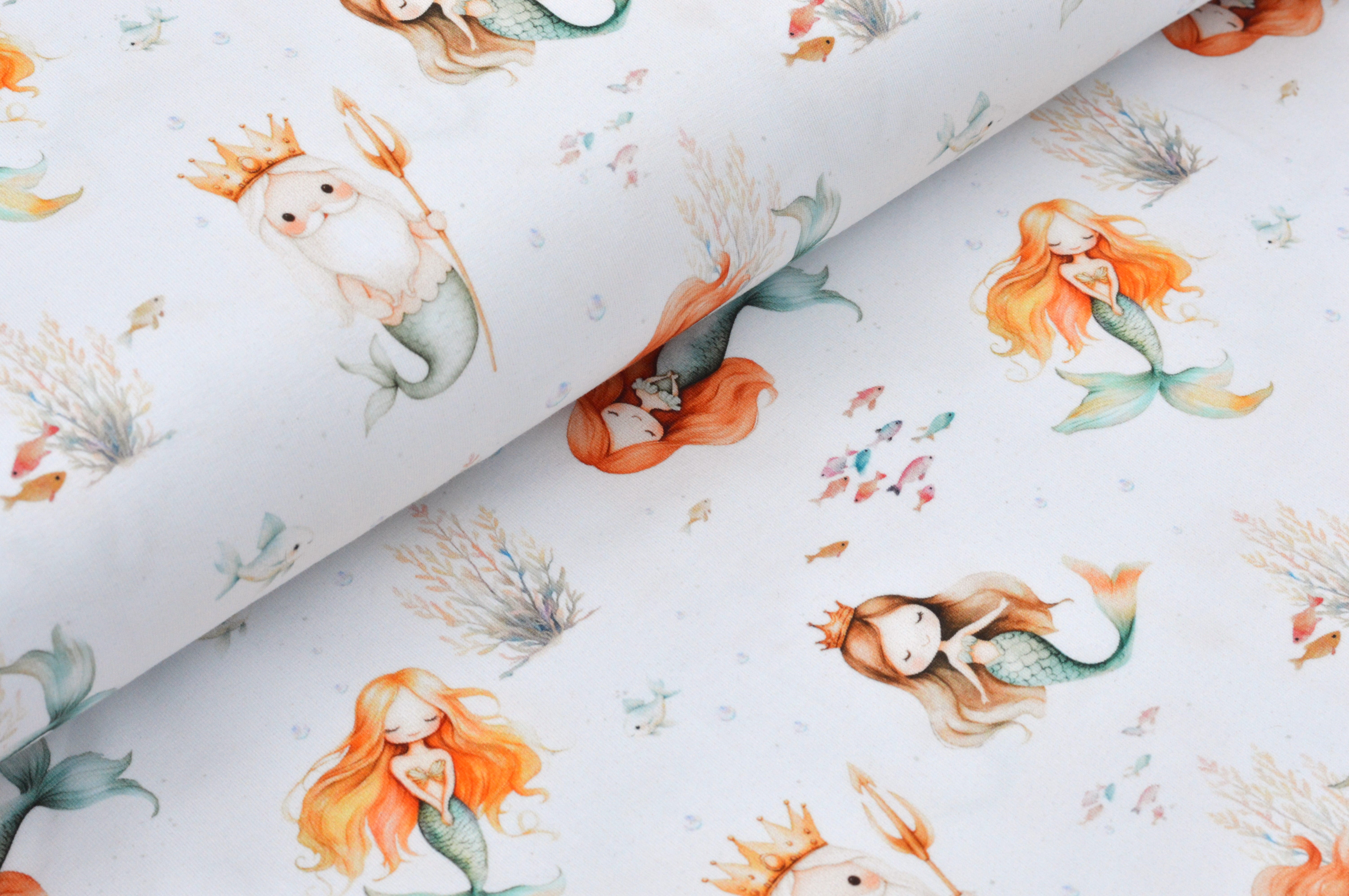 Digitaljersey Eigenproduktion "Little Mermaid World" das Unterwasserkönigreich - ecru