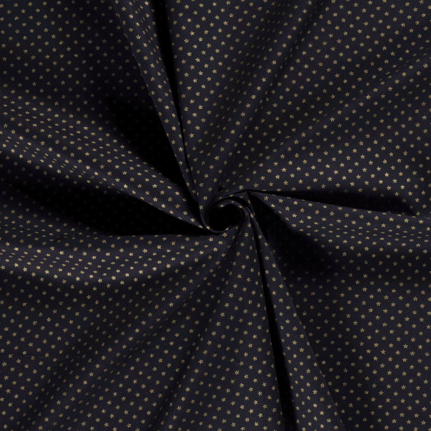 Baumwollstoff mit Sternen - marine (N008)
