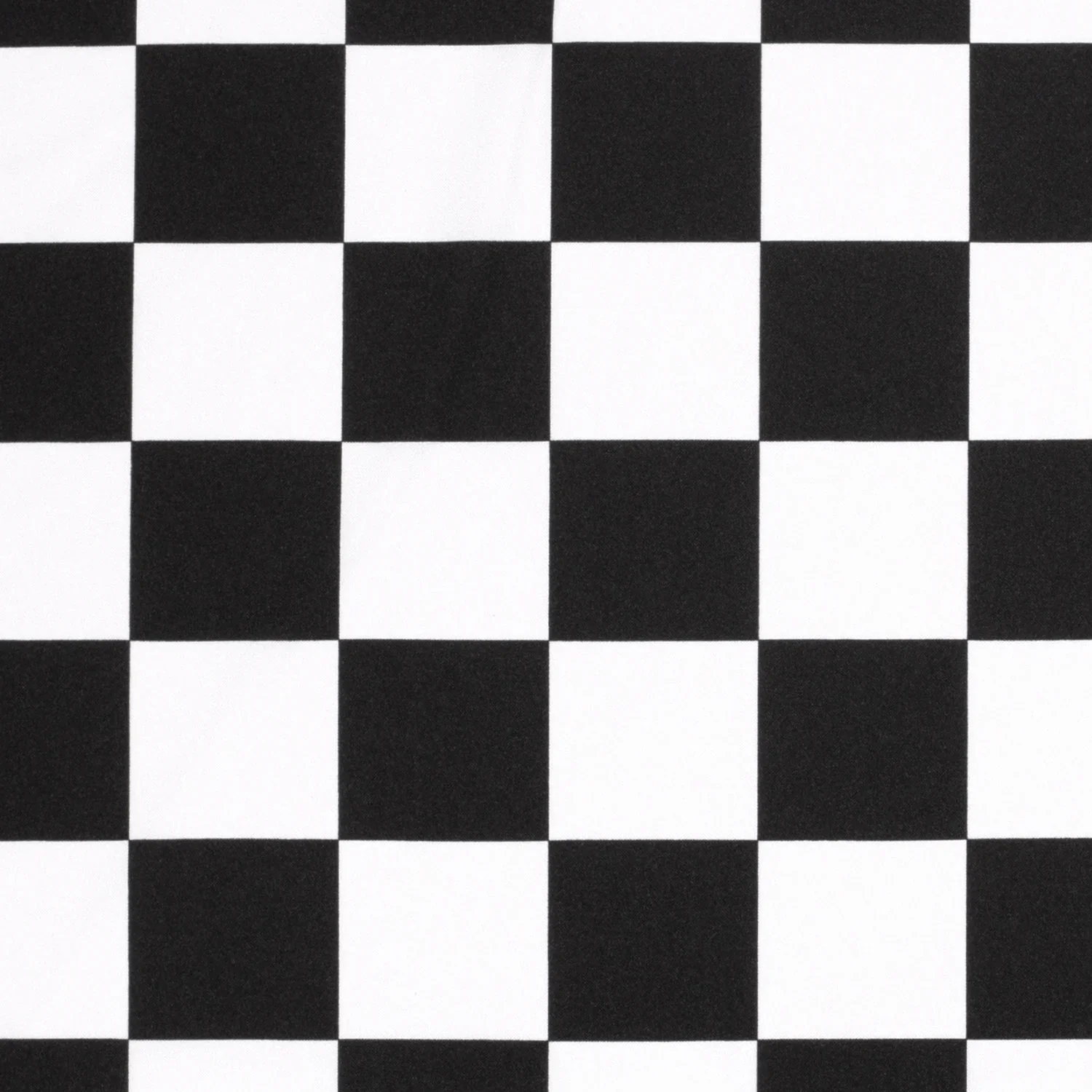 Karnevalsstoff Burlington mit großem Karomuster - schwarz/weiß 