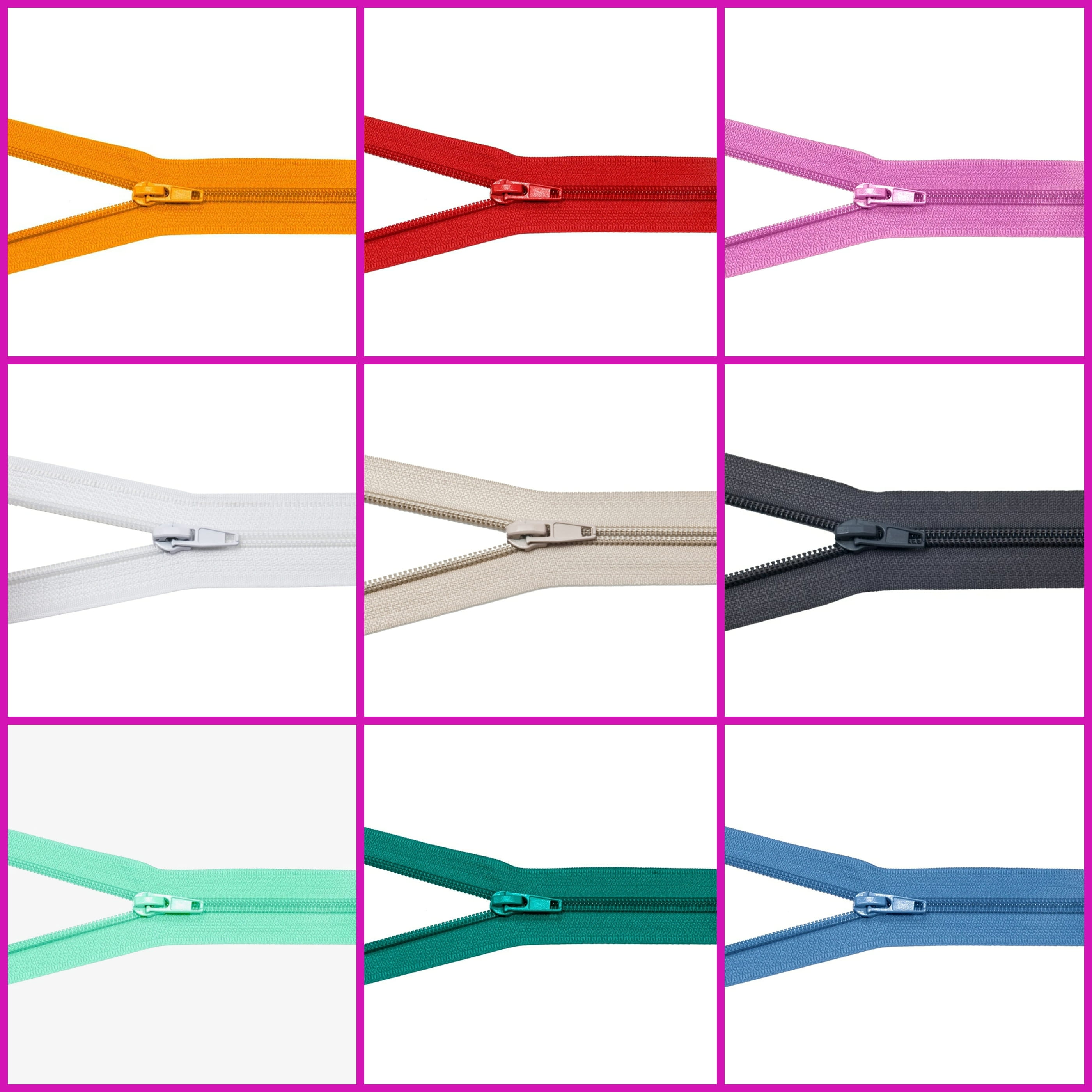 Reißverschluss teilbar Nylon 40cm