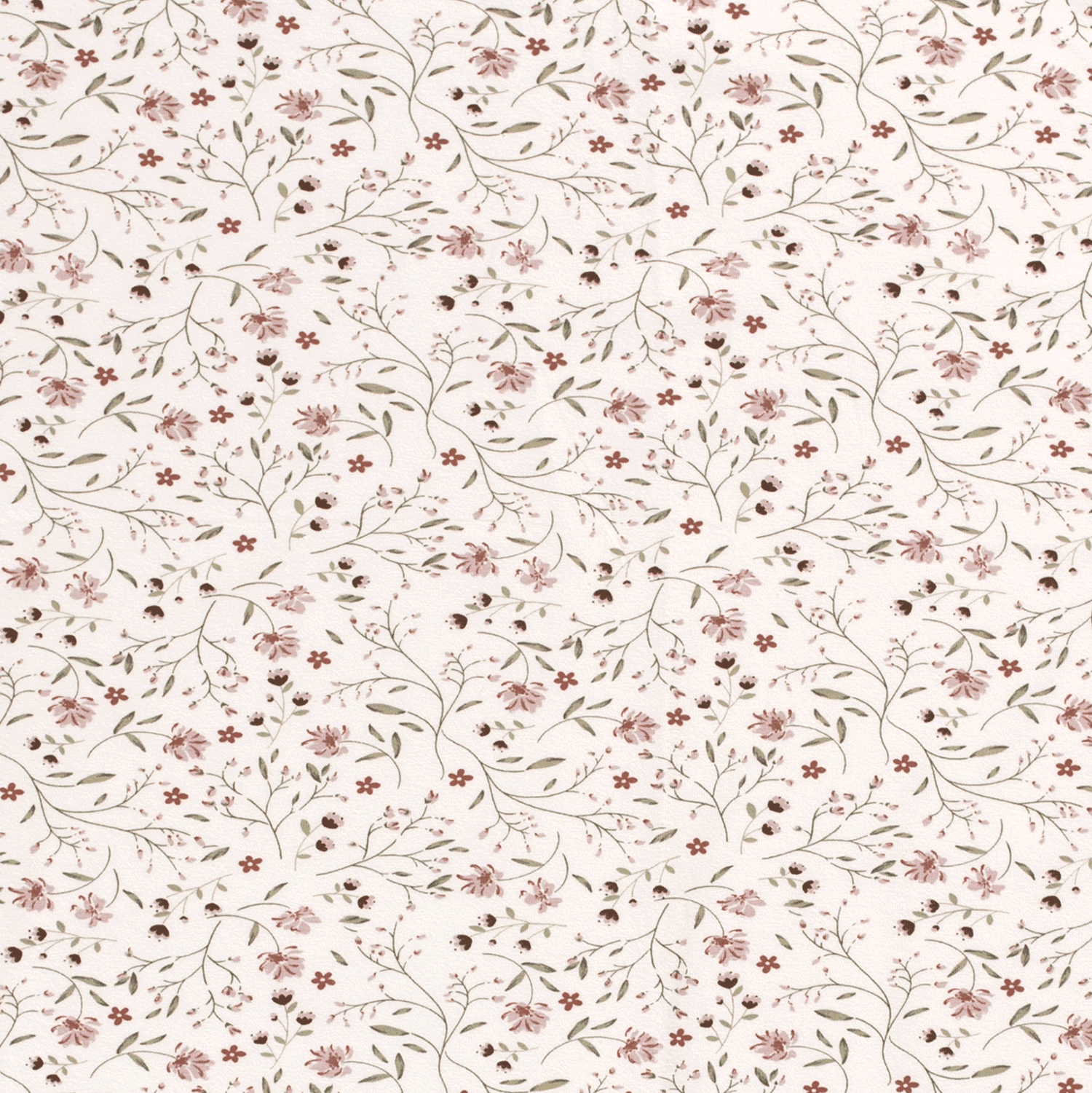 Baumwolljersey "Blütentanz" - ecru (N051) 