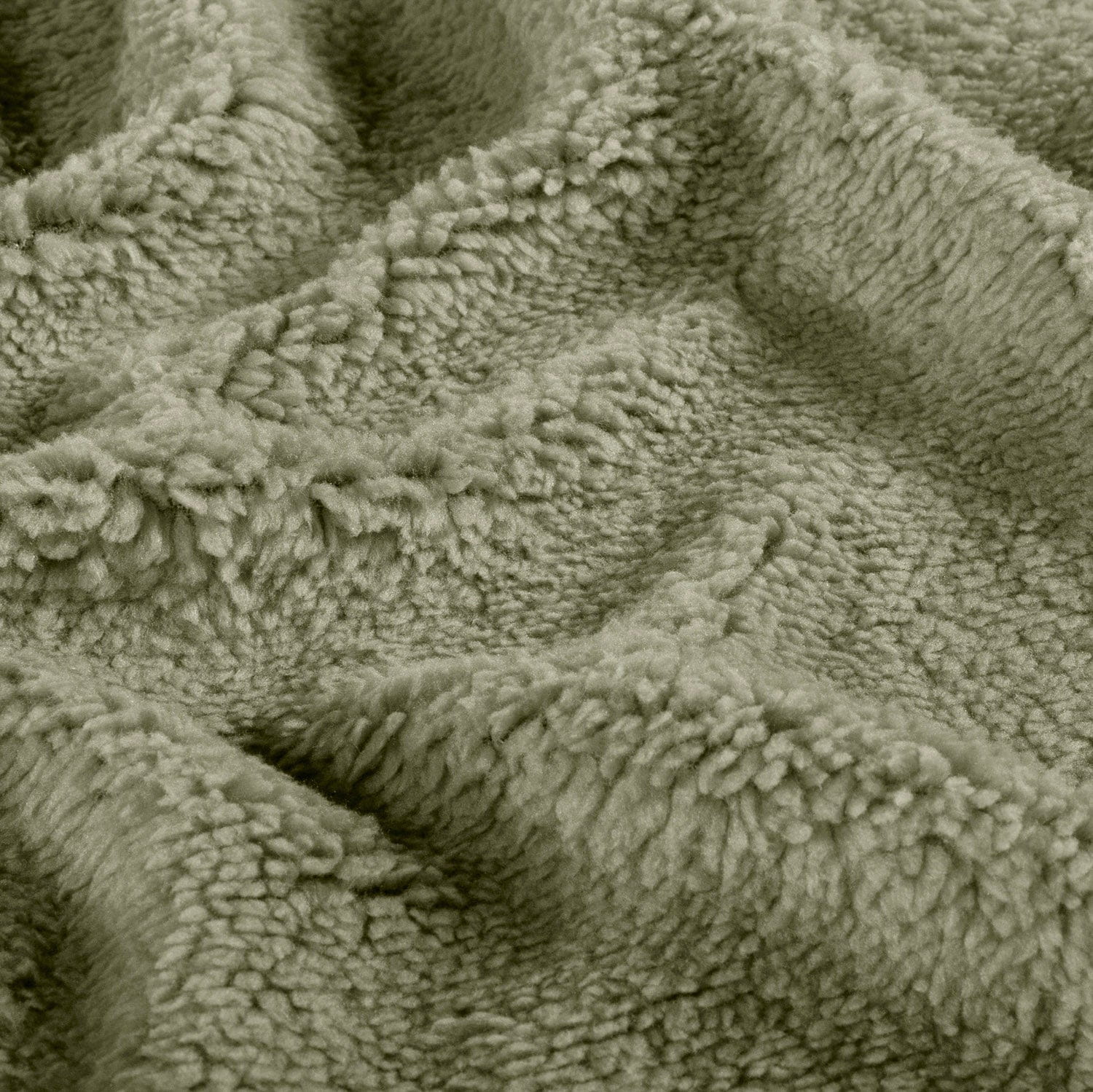 Teddystoff uni olivgrün (N026) 