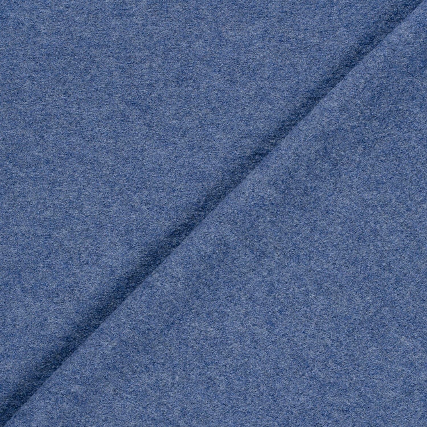 Woll-Walkloden Stoff uni blau (N103)