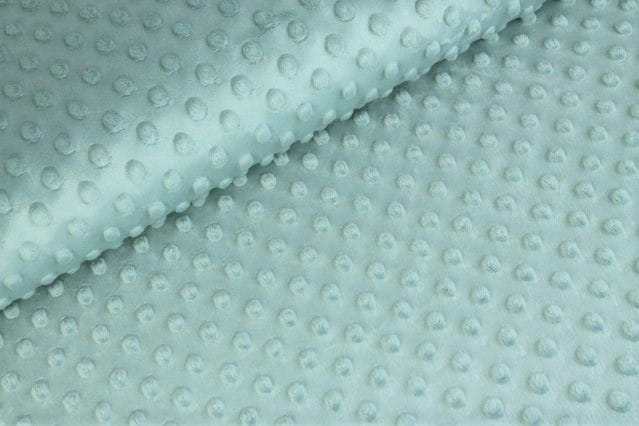 Minky-Fleece "Sam" uni dark dusty mint mit Noppen (K194)