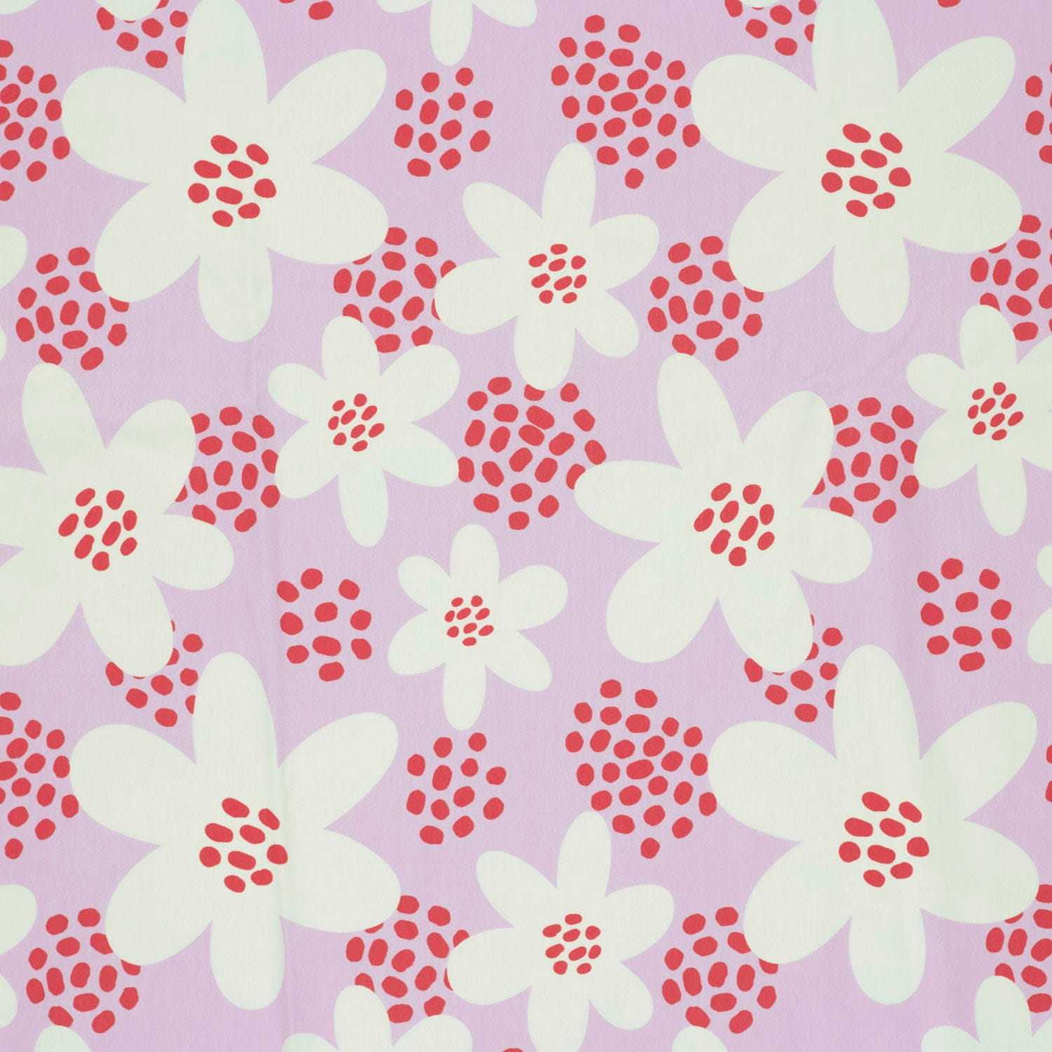 Baumwolljersey mit Blumen - flieder (N043)