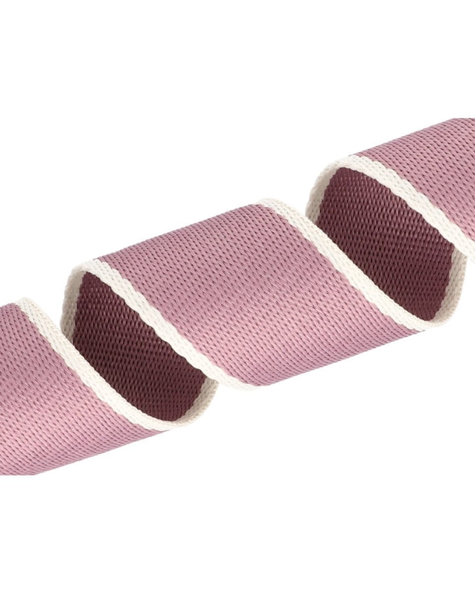 Gurtband Polycotton 38mm - altrosa/ecru