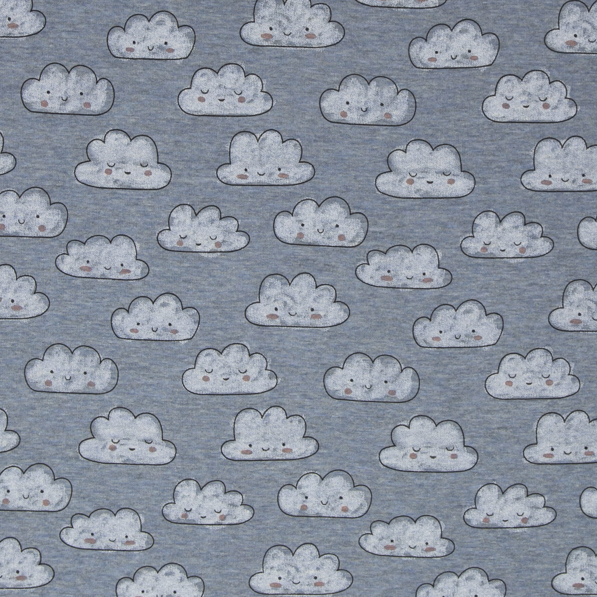 Alpenfleece "Nils" von Swafing mit Wolken - blau meliert (1253)