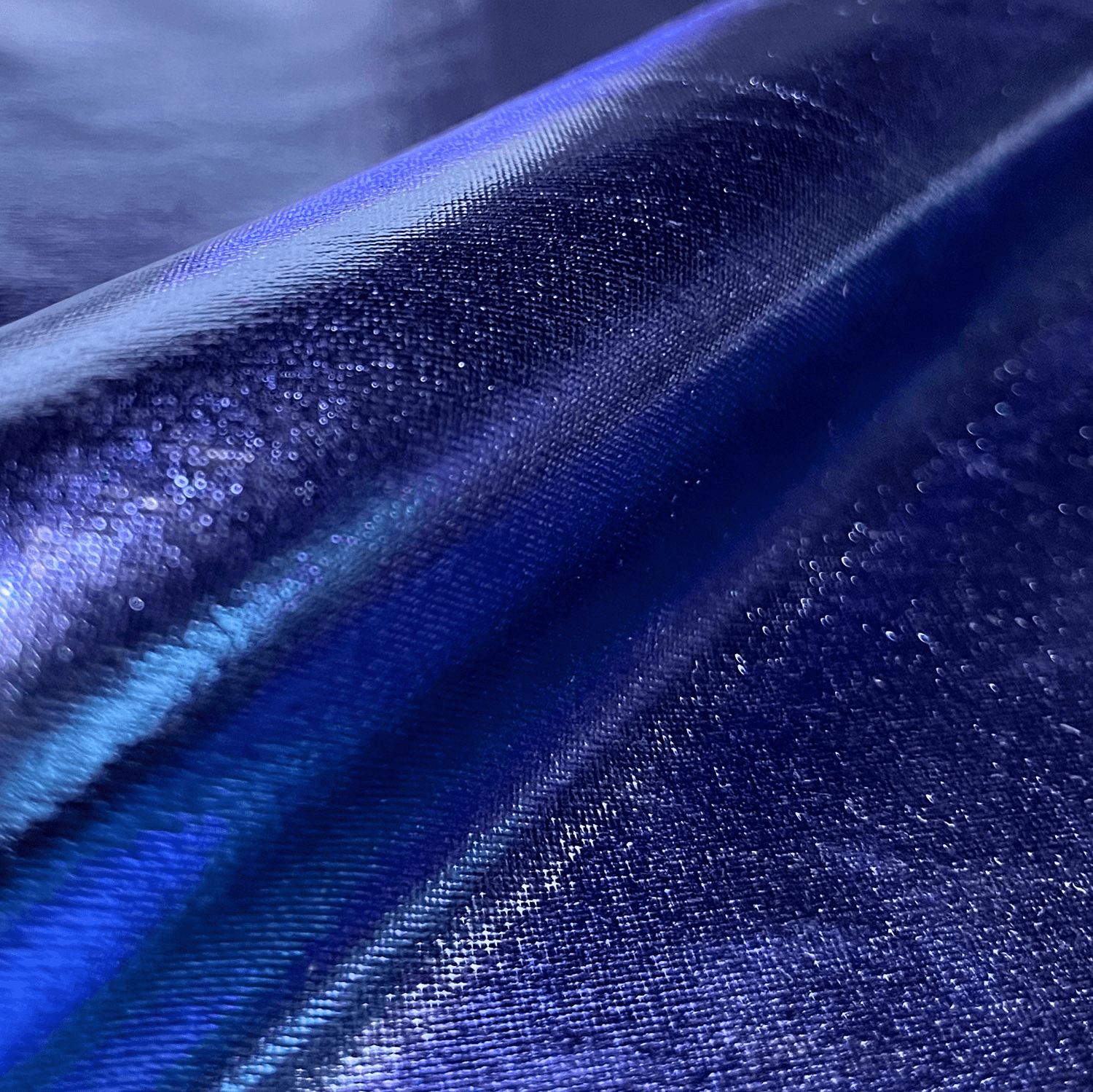 Lamé-Stretch uni königsblau