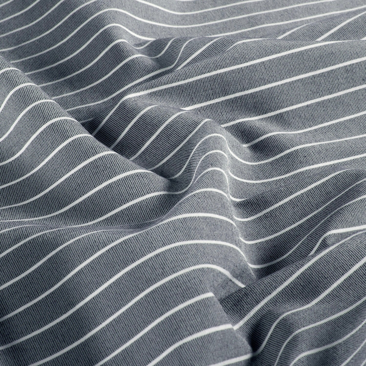 Bengaline Stretch mit Nadelstreifen - grau