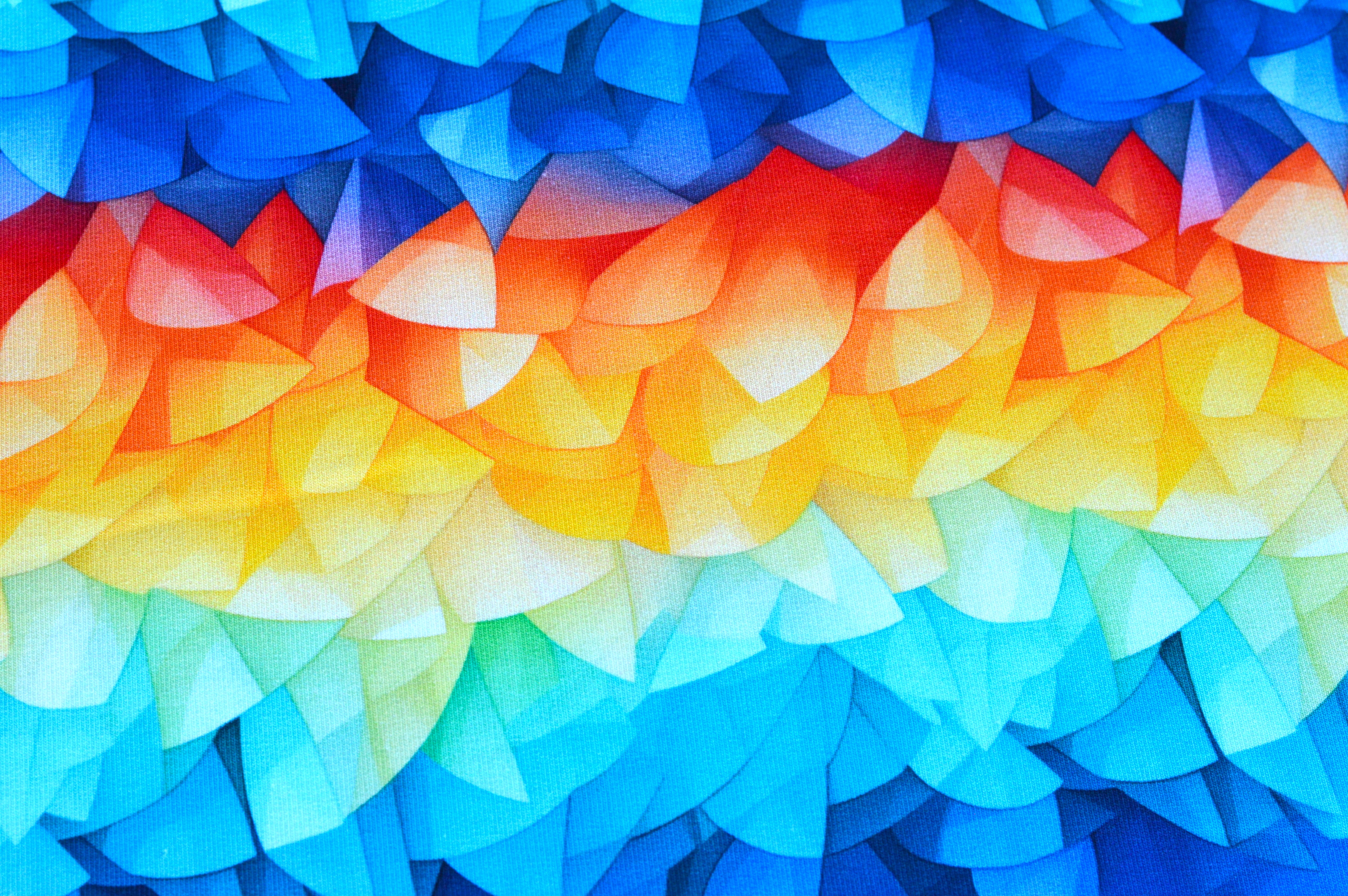 French Terry Digital Eigenproduktion "Color Splash" mit abstraktem Farbverlauf - bunt