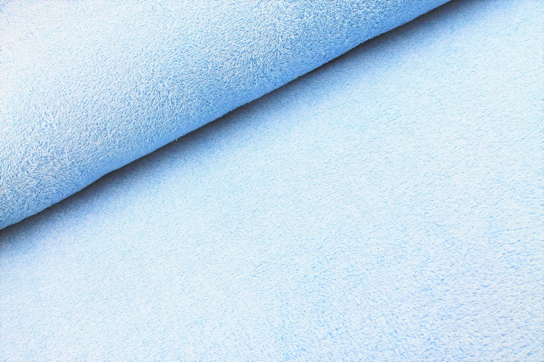 Frotteestoff uni hellblau