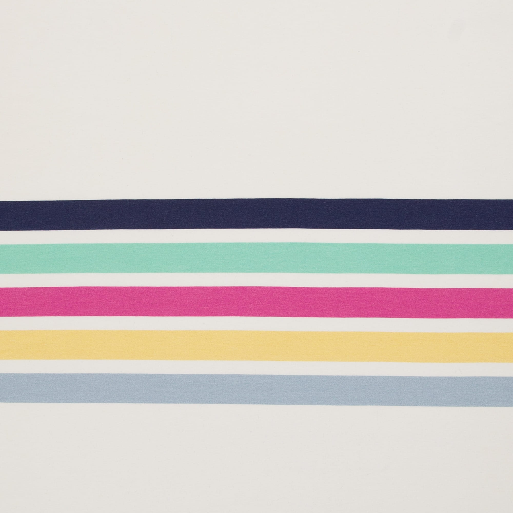 French Terry Panel "Simple Stripes" by Lillesol & Pelle - weiß