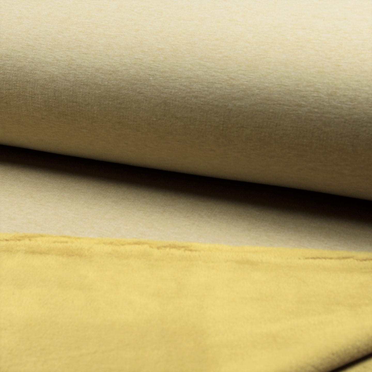 Alpenfleece uni ocker melange