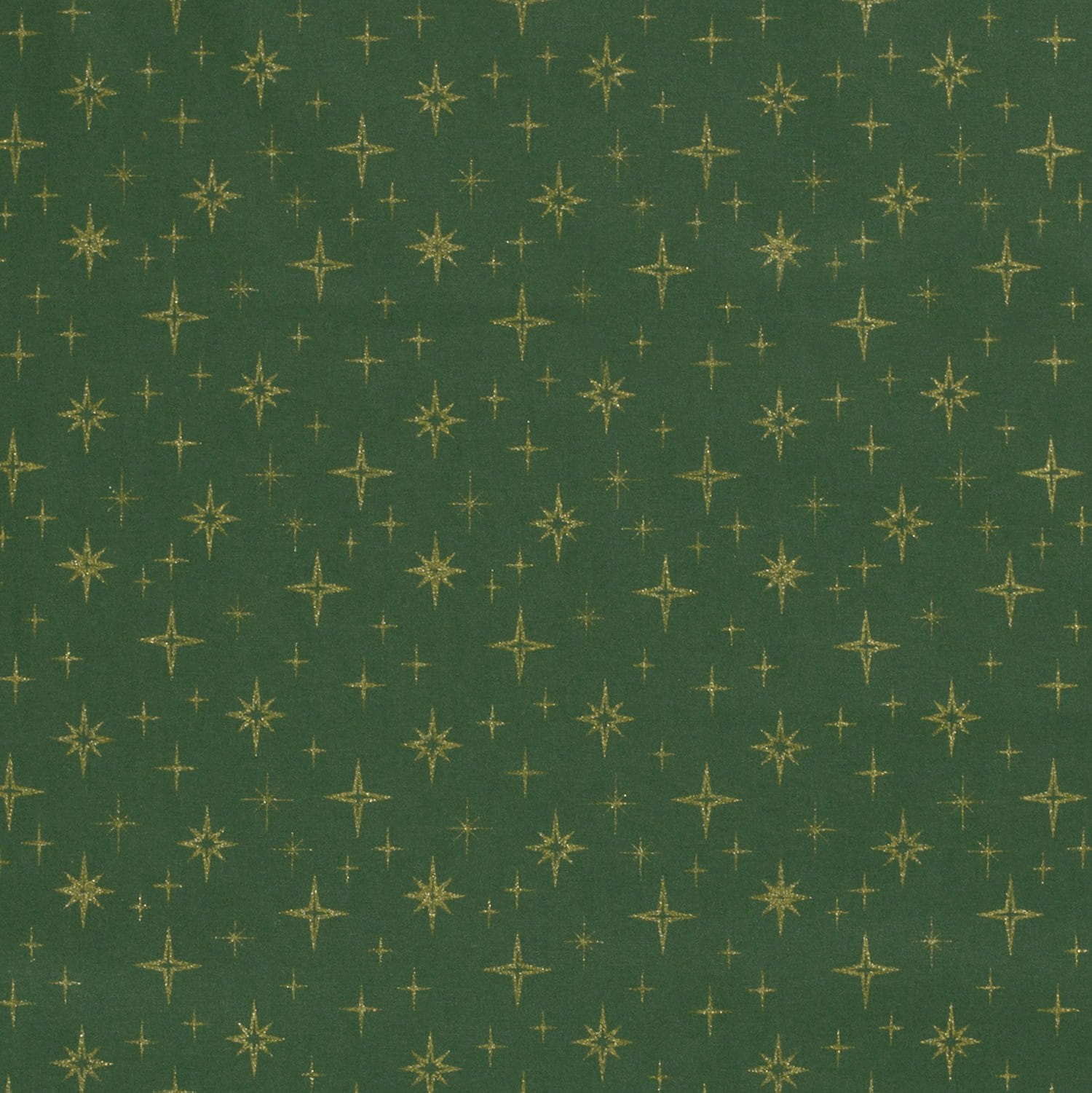 Baumwollstoff "Star Glow" mit Sternen - grün (N025)