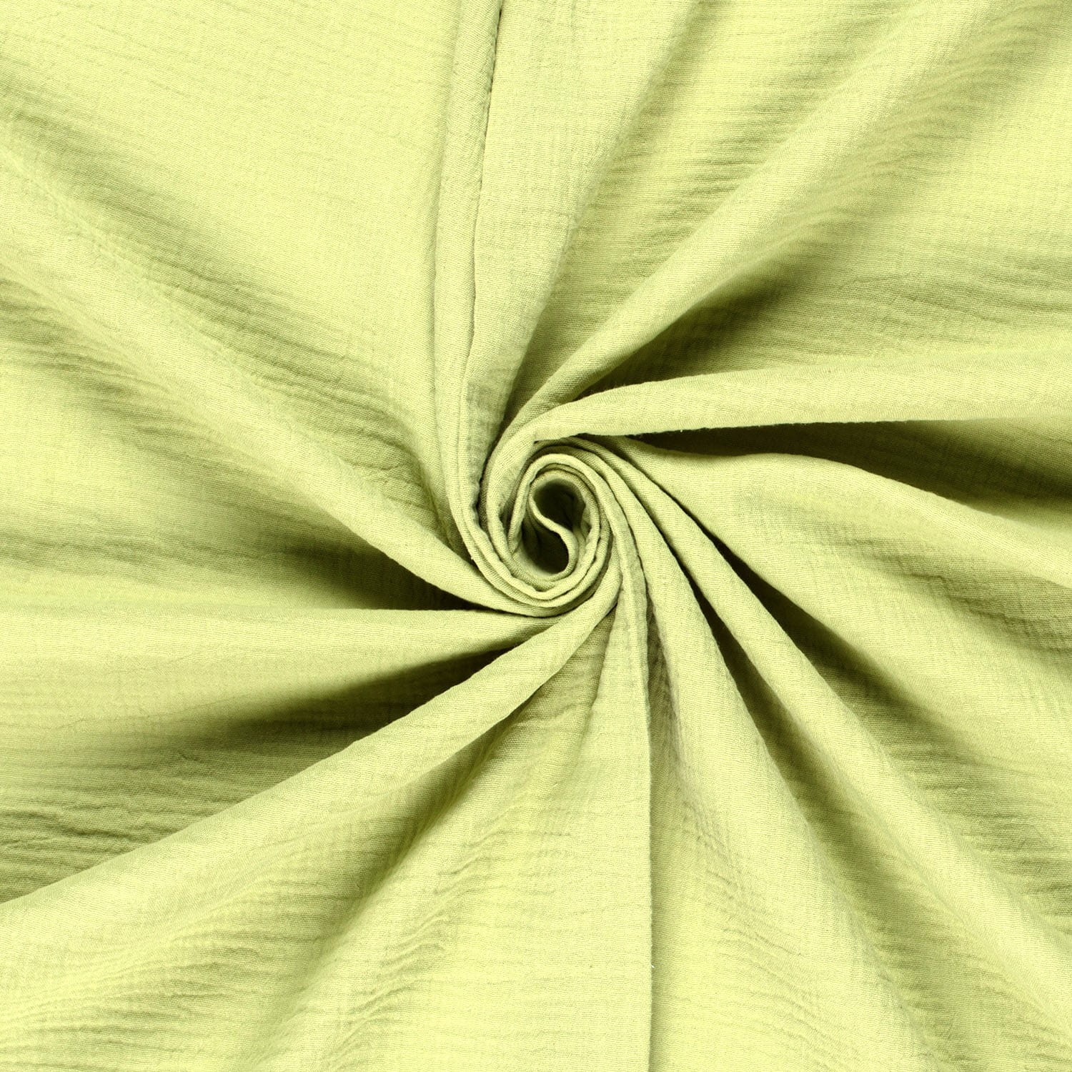 0,85m Reststück   Baumwoll-Musselin (Double Gauze) uni lime (N023) 0,85m Reststück   Baumwoll-Musselin (Double Gauze) uni lime (N023)