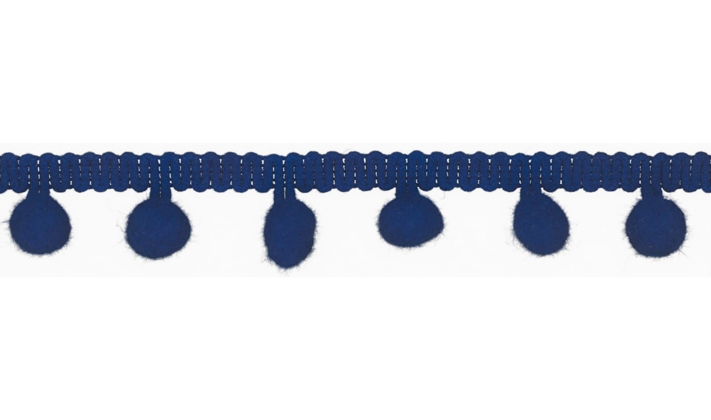Pom Pom Borte in uni kobaltblau 10mm (507)