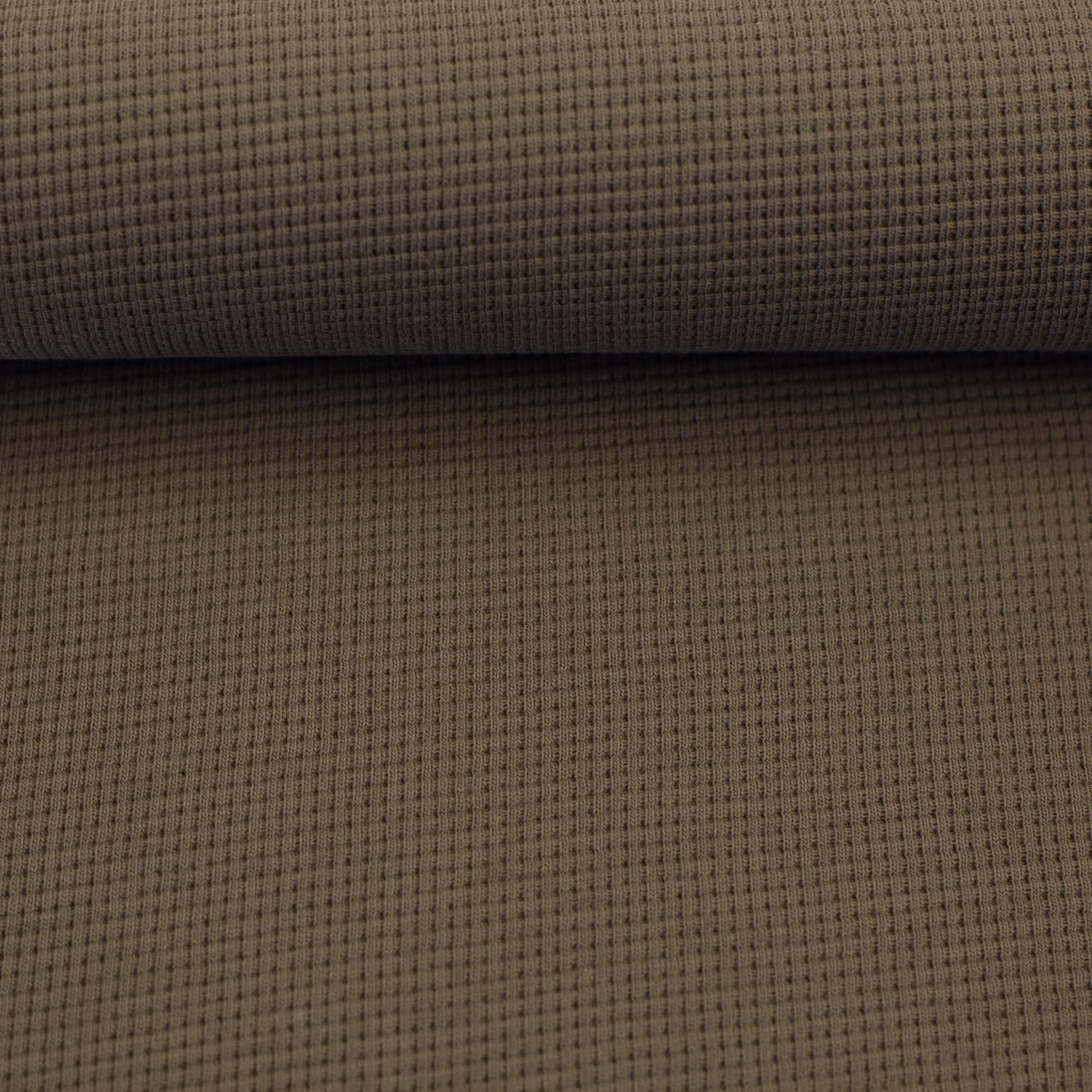 Waffeljersey Clarissa Swafing uni - schlamm (675)