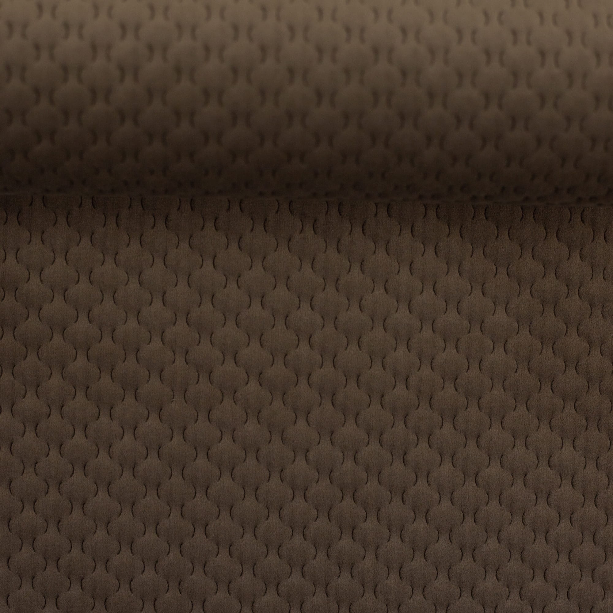 Deko Samt mit Struktur "Caracas" Swafing - schlamm (676)