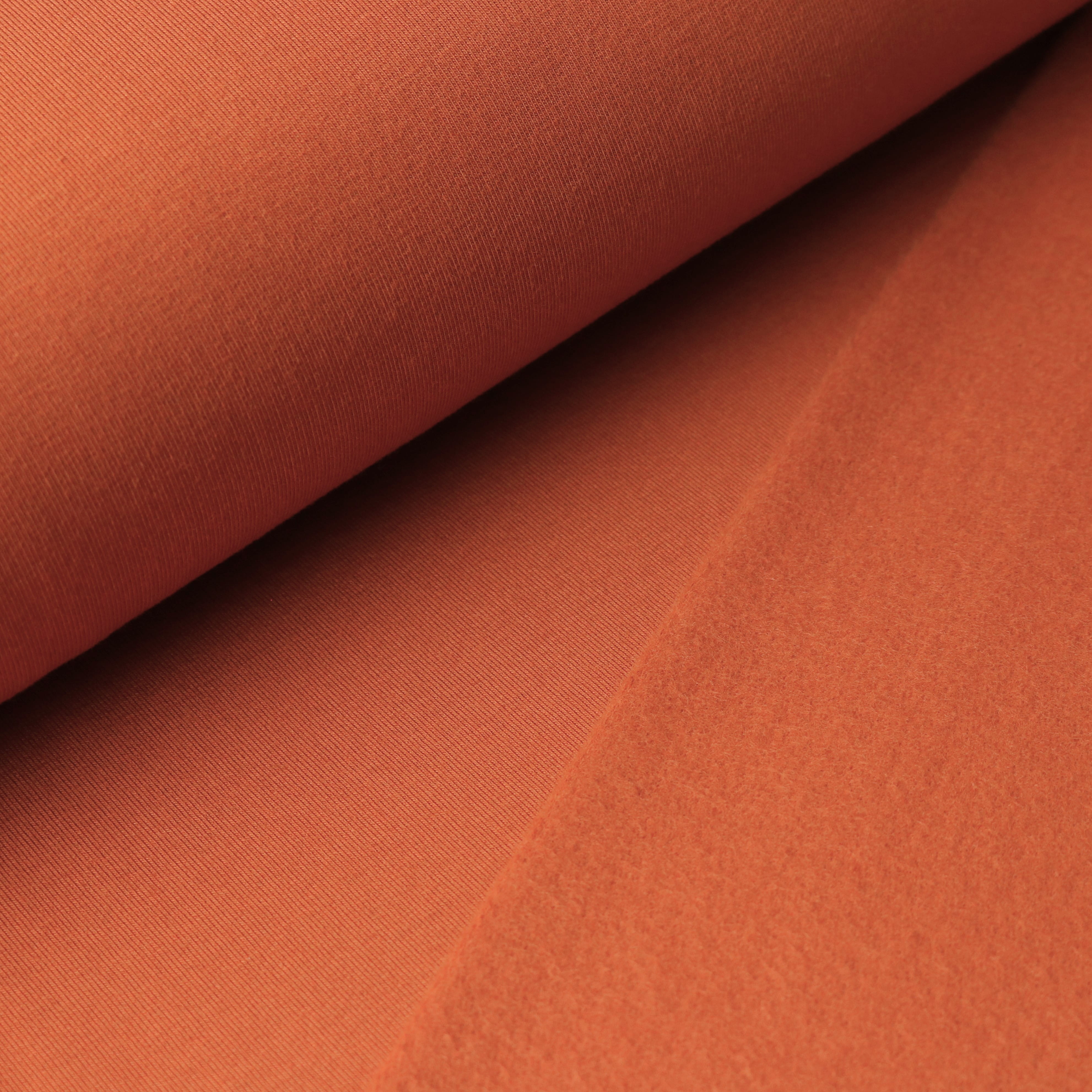 Meterware Sommersweat Orange Stoffe Online Kaufen Sommersweat