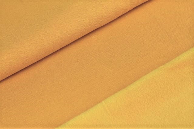 0,61m Reststück   Alpenfleece "Noah" uni ocker