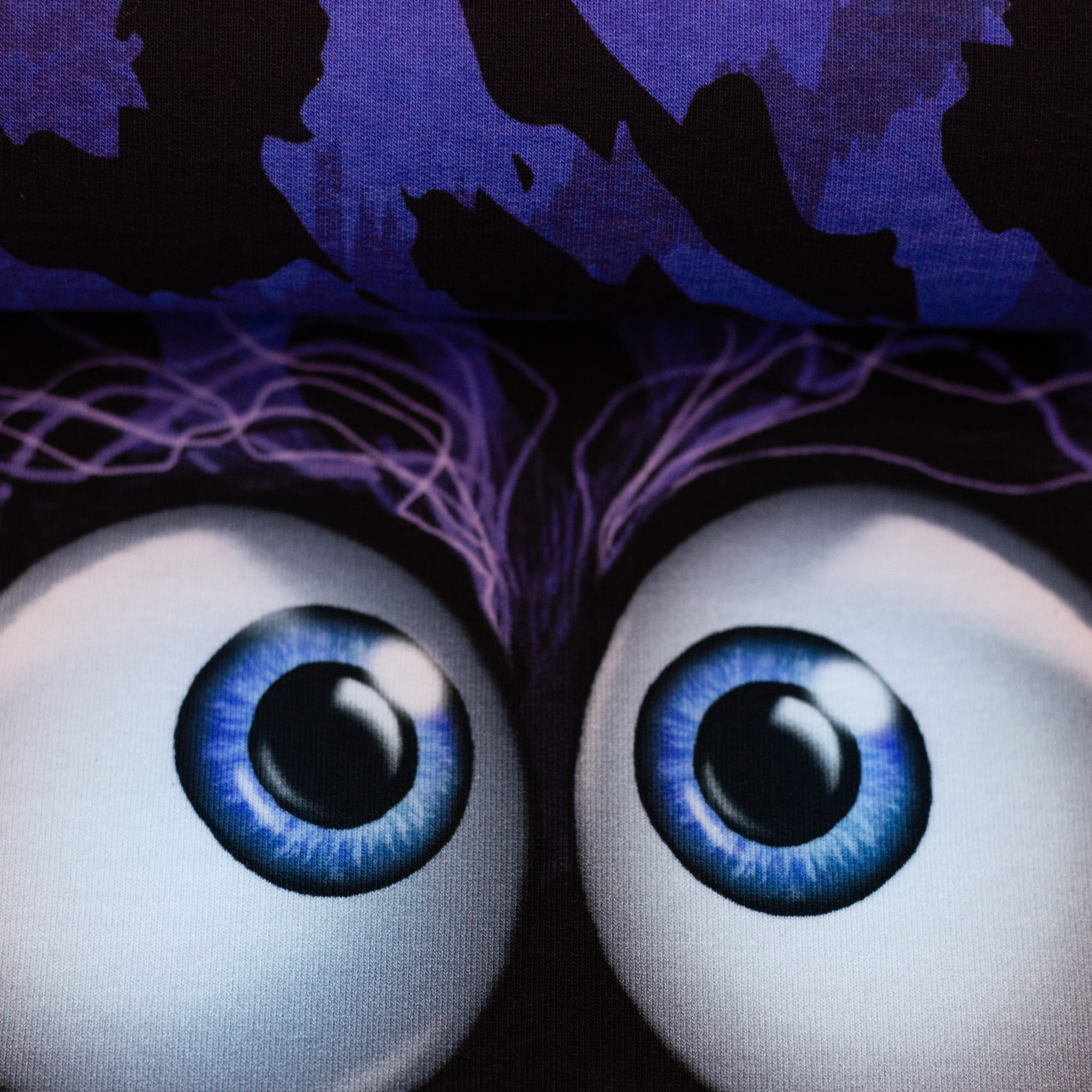 French Terry Panel "Monsta" by Thorsten Berger - blau