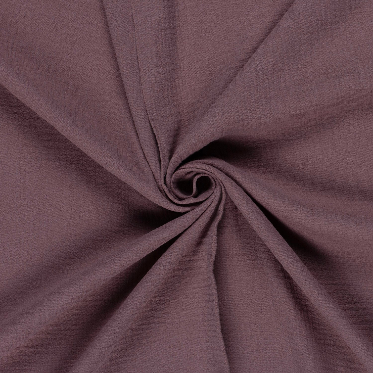 0,46m Reststück   Baumwoll-Musselin (Double Gauze) uni mauve (243)