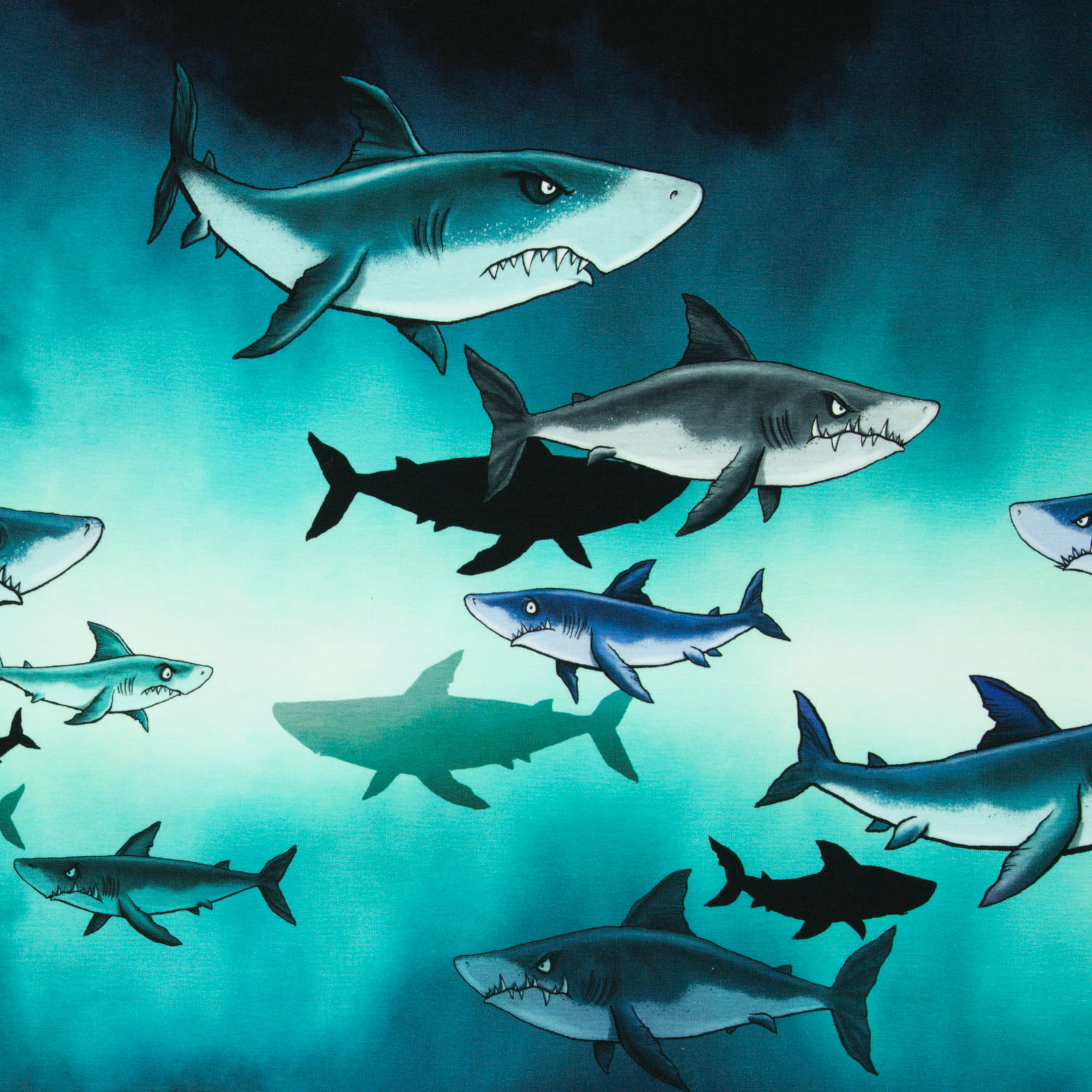 French Terry Panel "Shark Tank" by Thorsten Berger